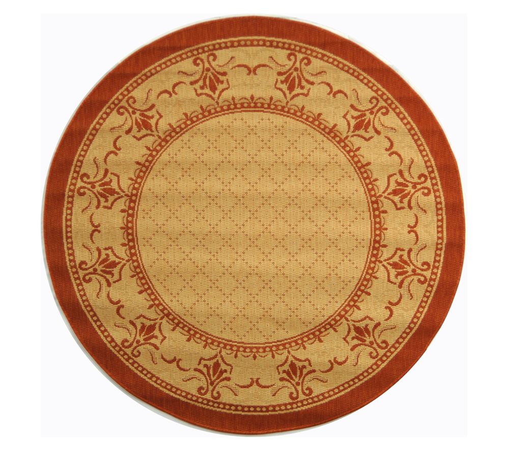 Safavieh Courtyard Trellis Vine 5'3" Rug Round