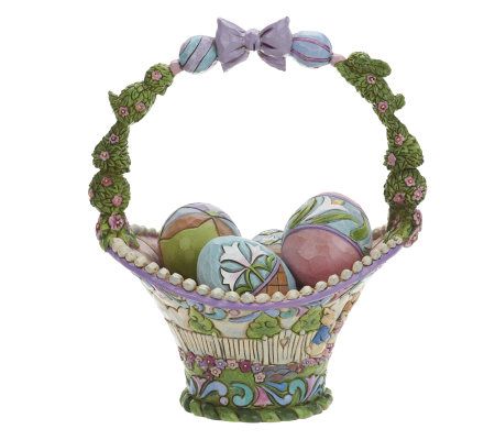 Jim Shore Heartwood Creek Annual Easter Basket - Page 1 — QVC.com