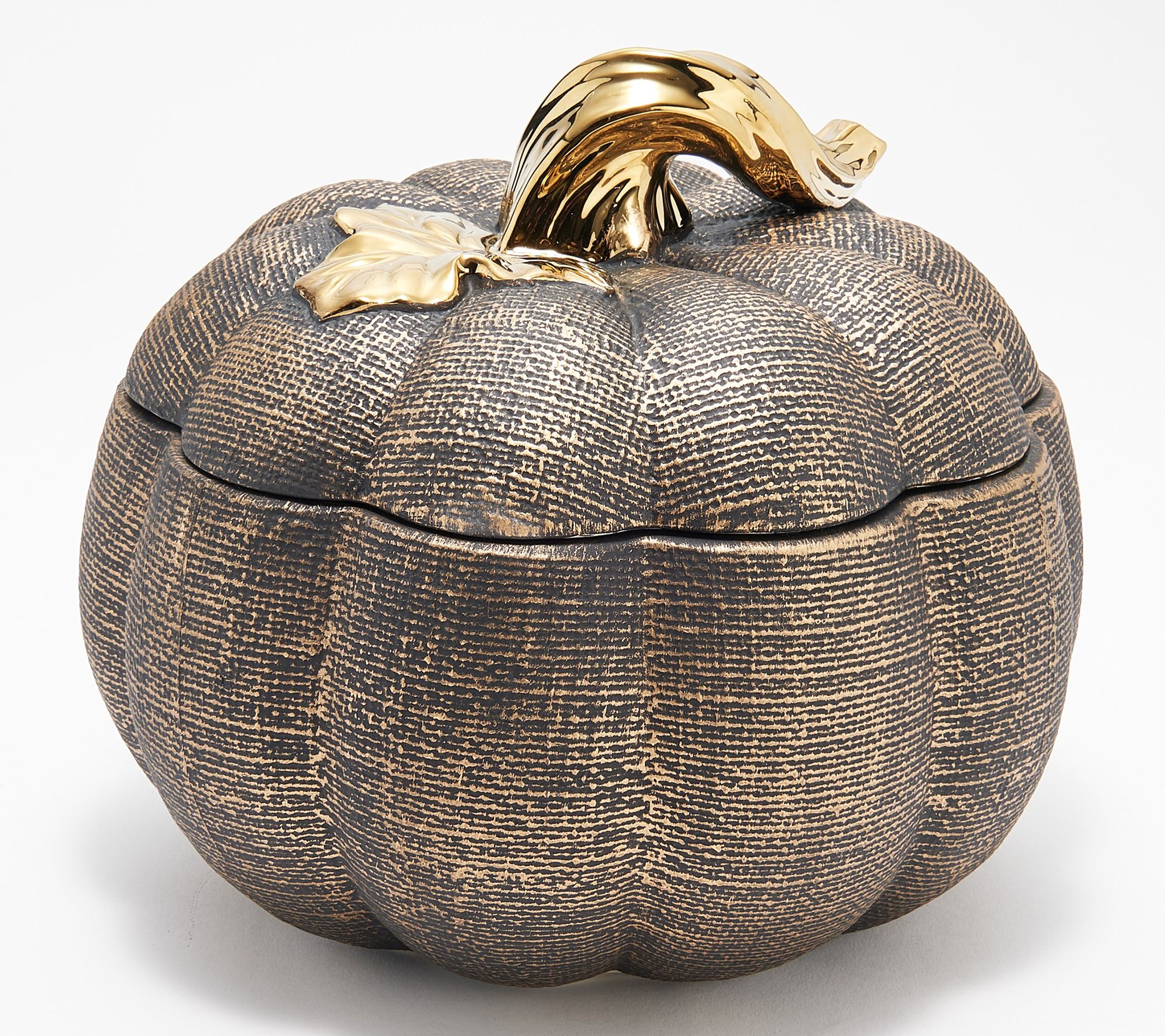 HomeWorx by Slatkin + Co. 14oz Filled Decorative Burlap Pumpkin