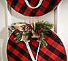 Joy Plaid Hanging Decor with Bows by Valerie by Valerie, 1 of 1
