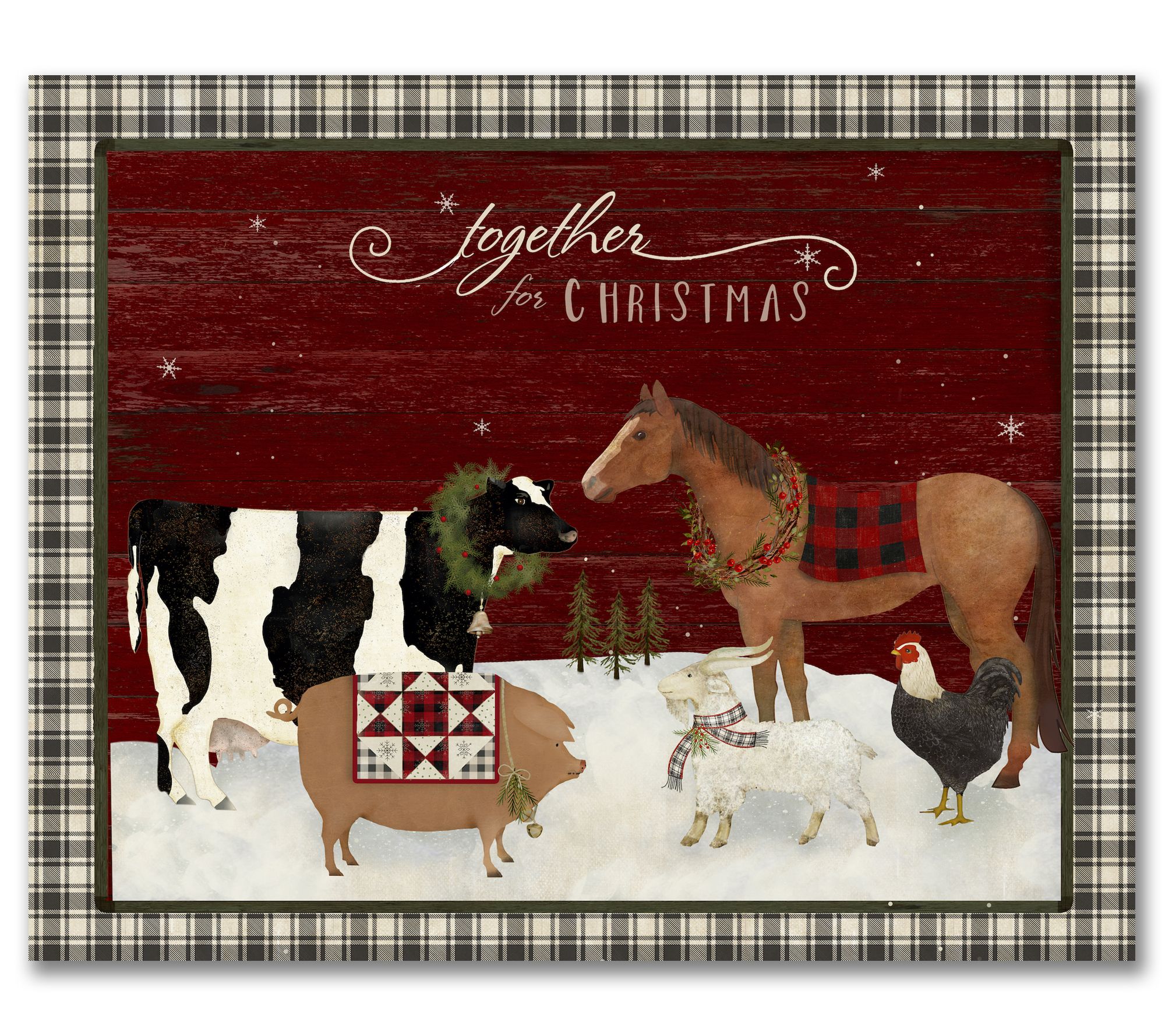 Courtside Market Together for Christmas  16x20Canvas