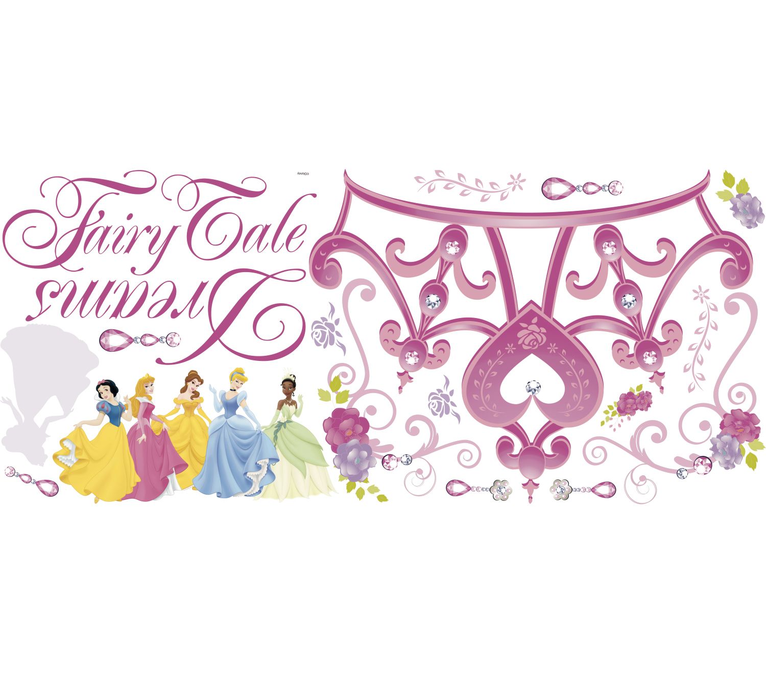 RoomMates Disney Princess Crown Peel & Stick Giant Wall Decal