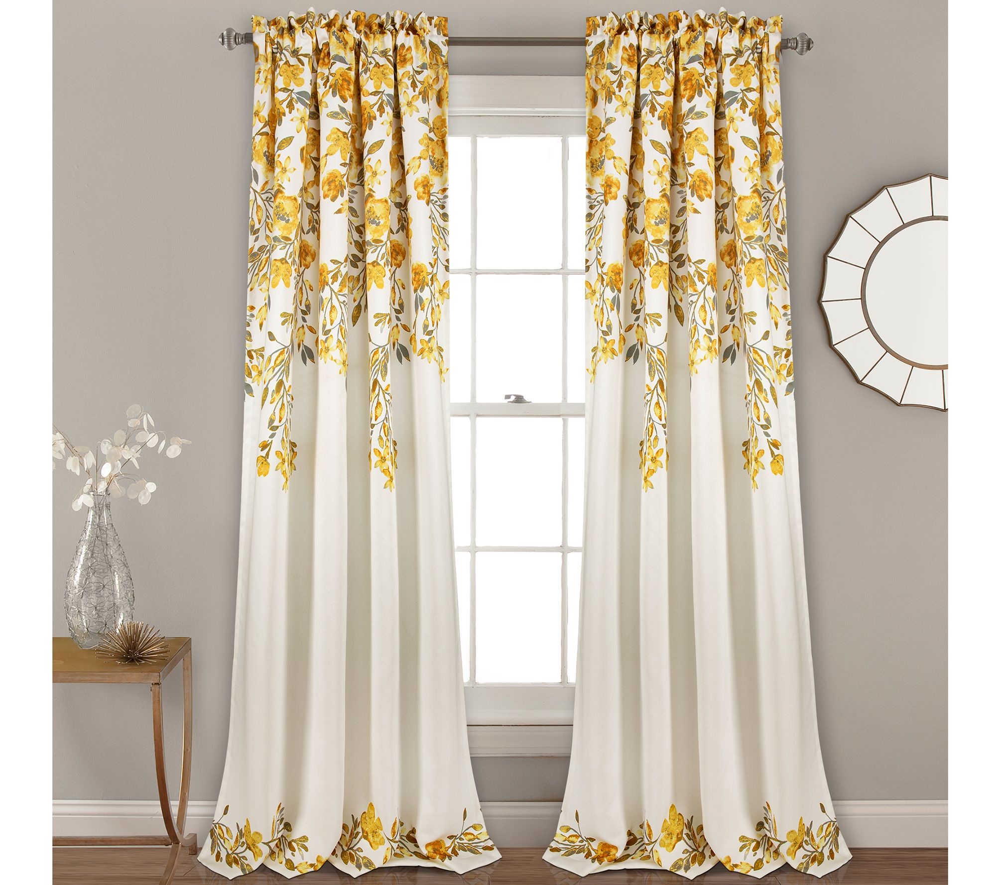 Tanisha Set of 2 Room Darkening Window Panels by Lush Decor