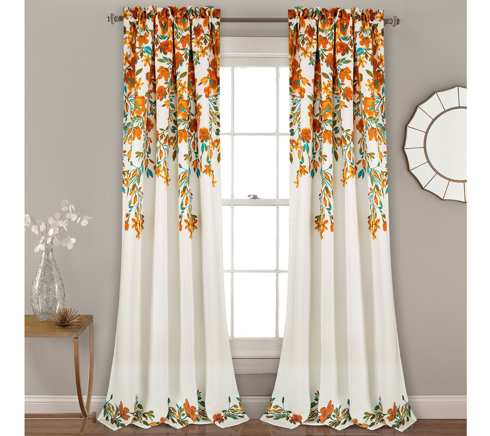 Tanisha Set of 2 Room Darkening Window Panels by Lush Decor