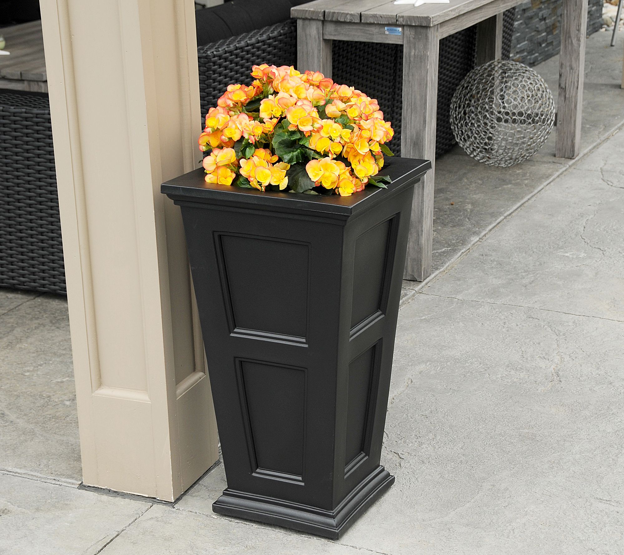 Mayne Fairfield Tall Planter 16 x 28 - QVC.com