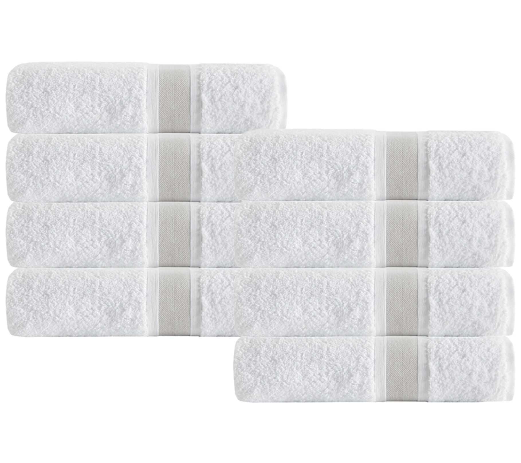 Unique Turkish Cotton Hand Towels (Set Of 8)