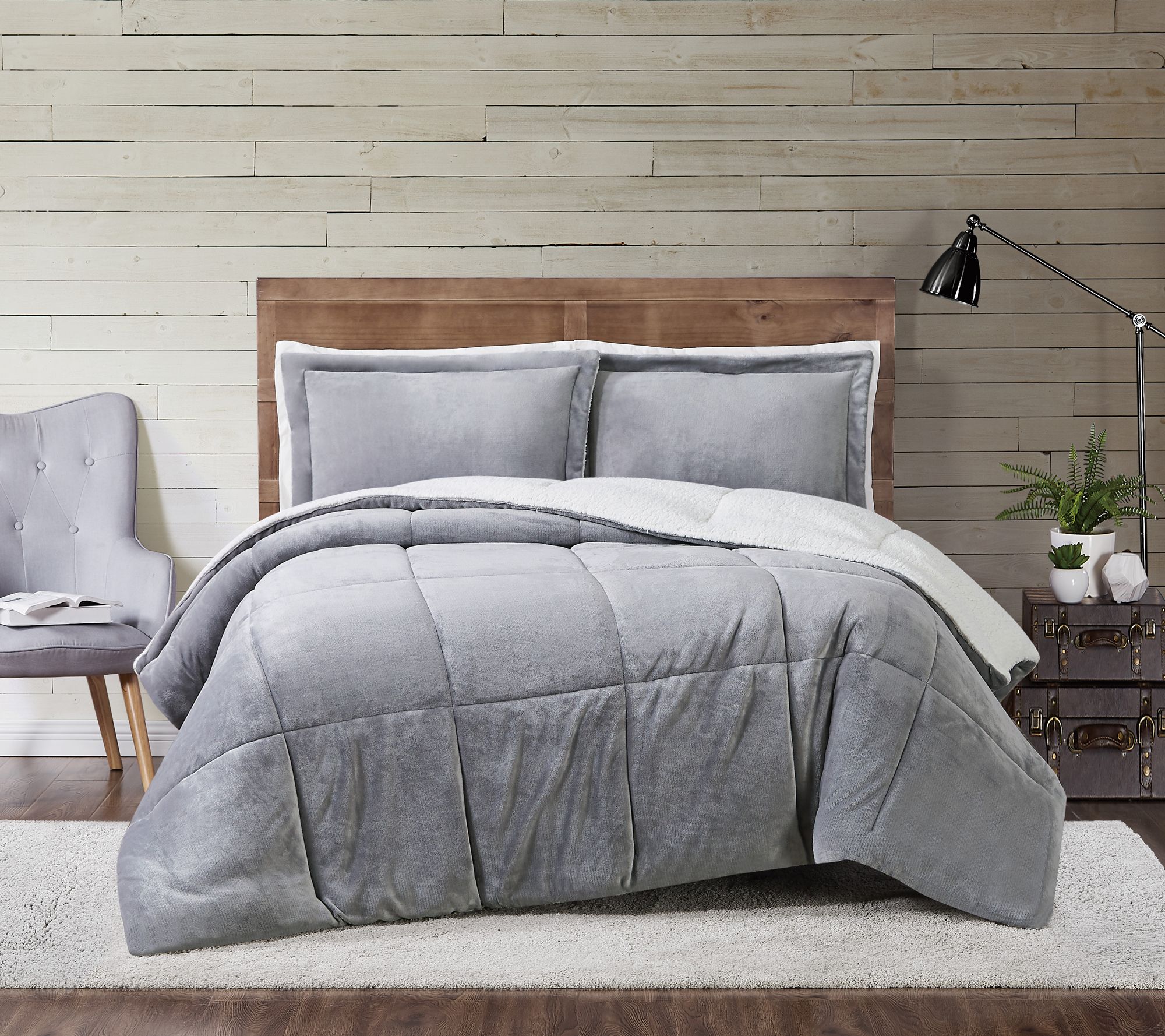 Truly Soft Cuddle Warmth King Comforter Set