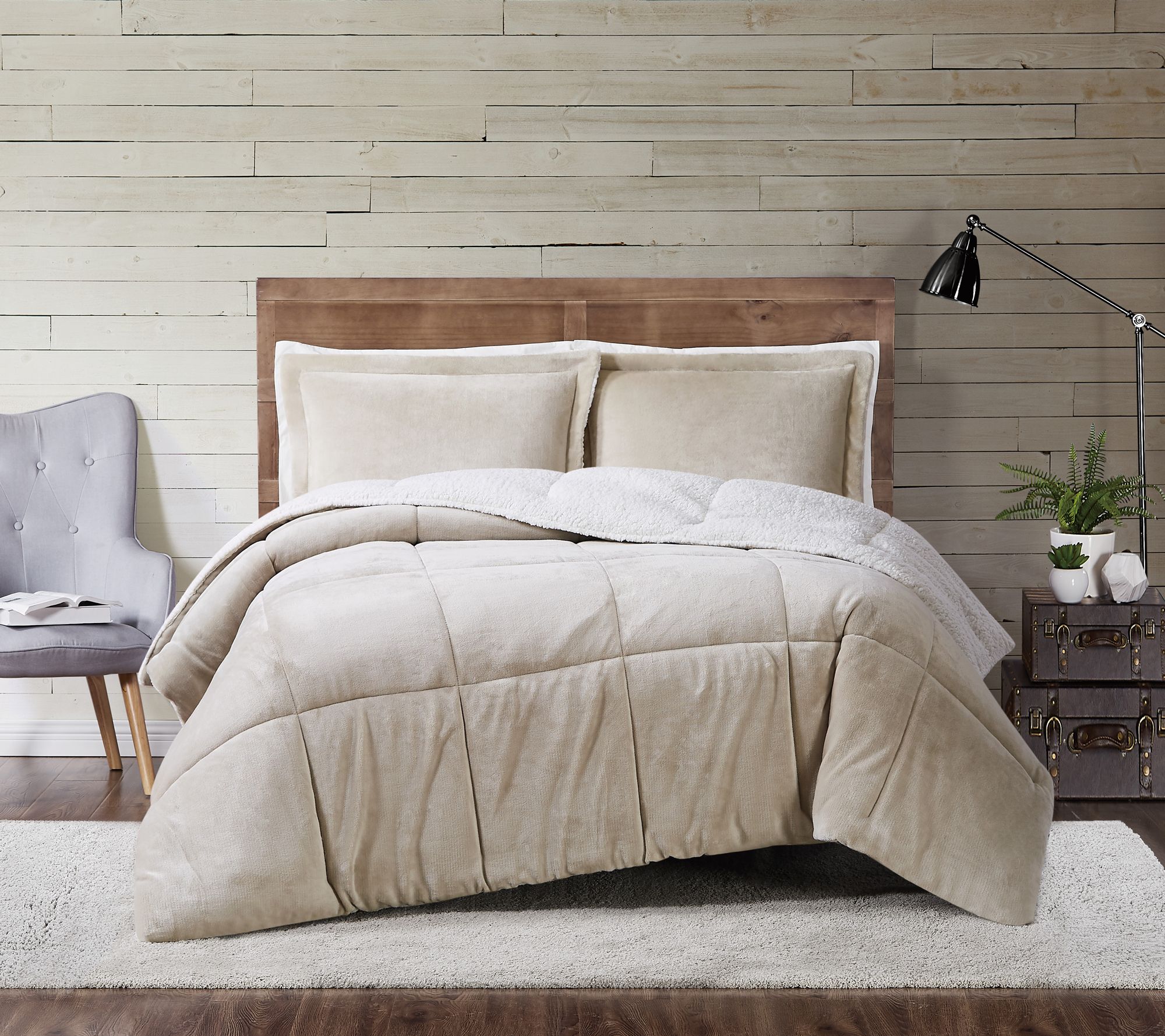 Truly Soft Cuddle Warmth King Comforter Set