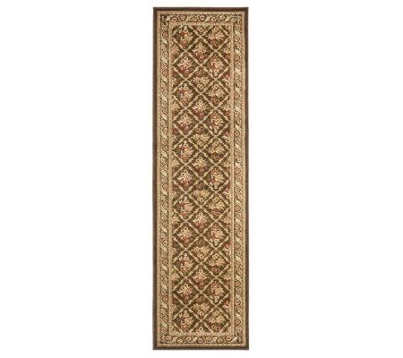 Lyndhurst Floral Lattice Power Loomed 2'3" x 8'Runner