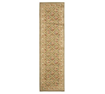 Lyndhurst Floral Lattice Power Loomed 2'3" x 8'Runner