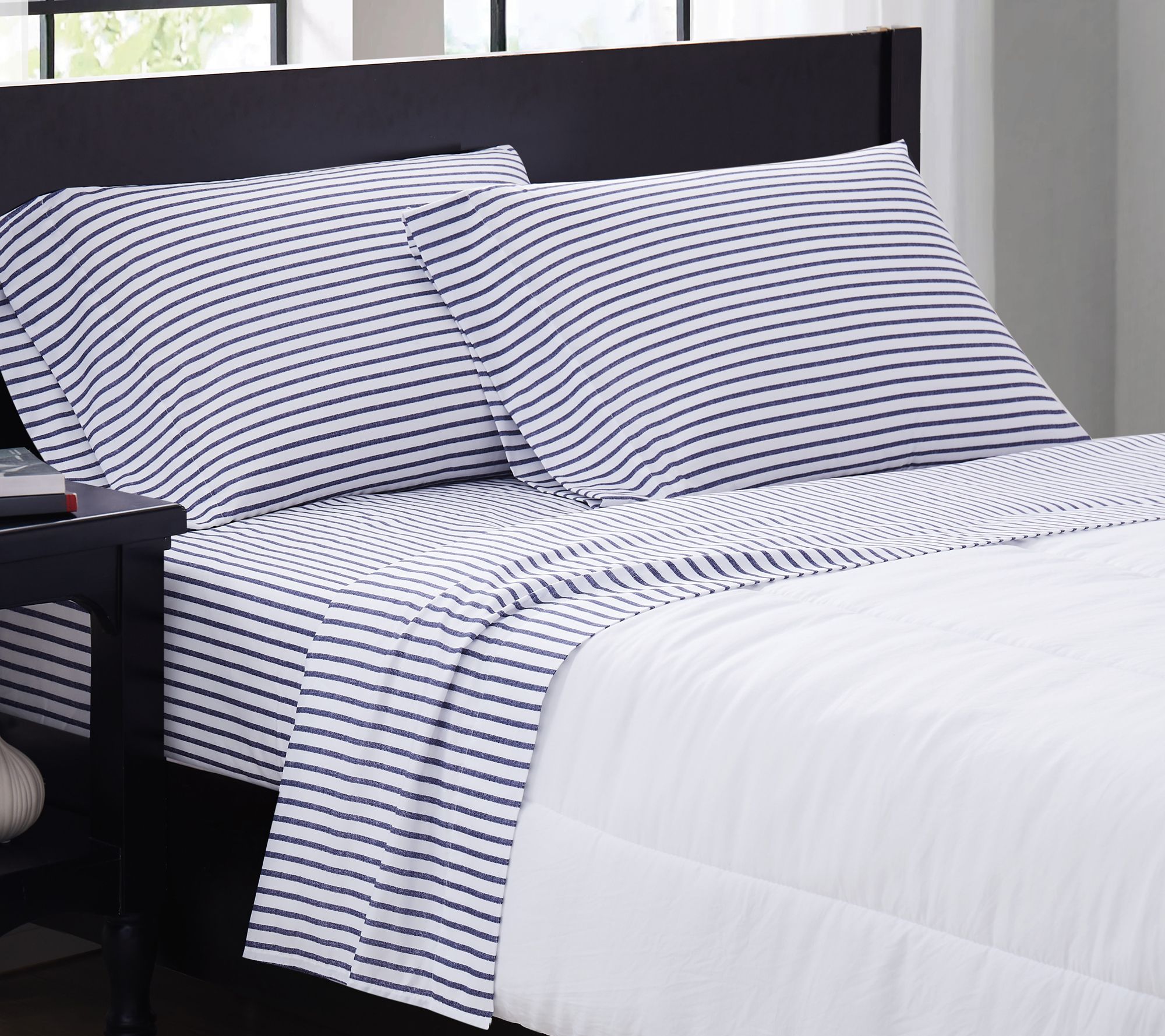 Truly Soft Pinstripe King Sheet Set