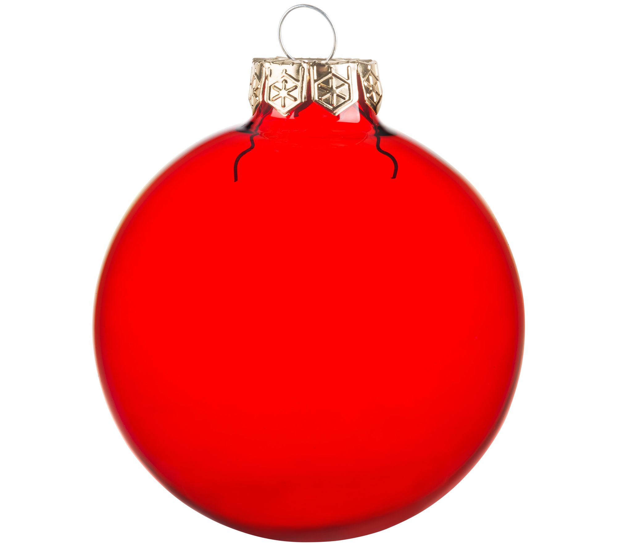 Whitehurst 6-Pc Set of 4" Glass Ornaments
