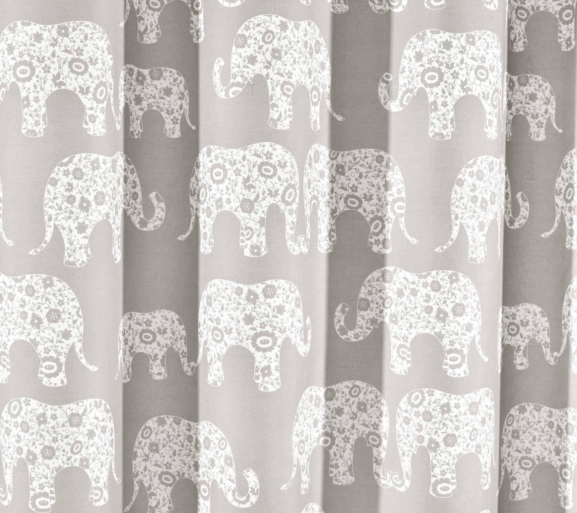 Elephant Parade Shower Curtain by Lush Decor