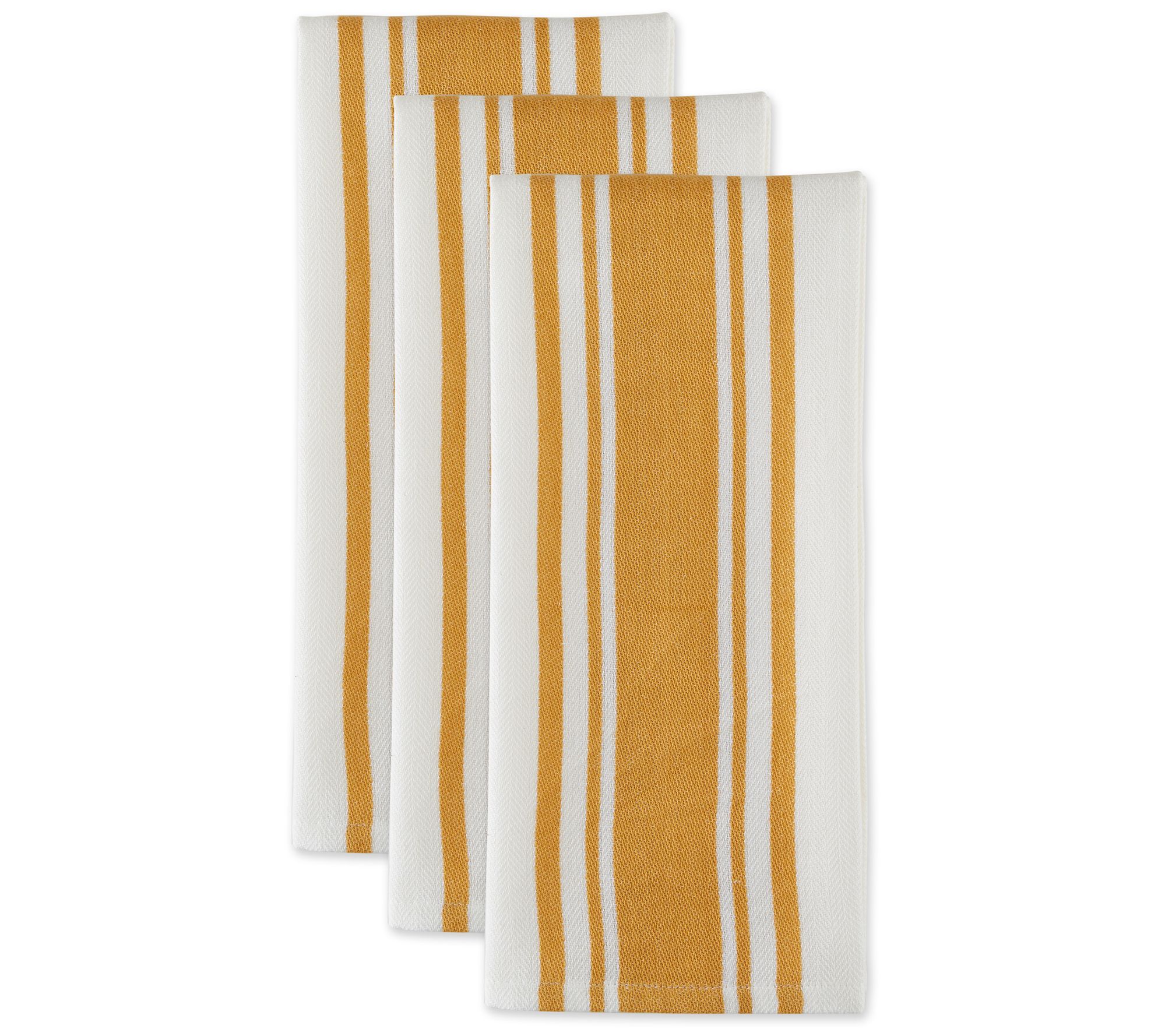 Design Imports Set/3 Chef Stripe Kitchen Towels