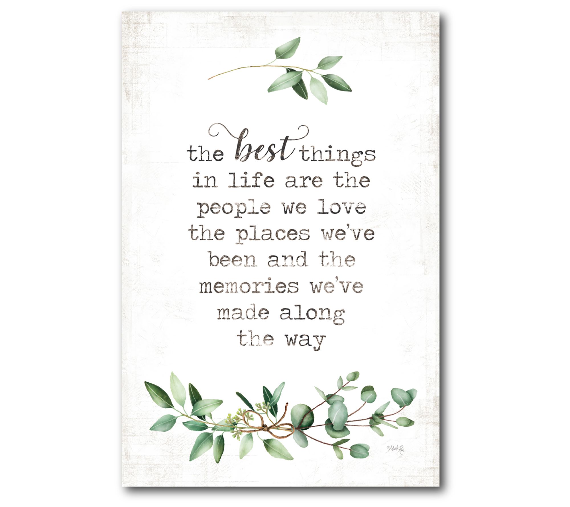 Courtside Market The Best Things 12x18 Canvas Wall Art