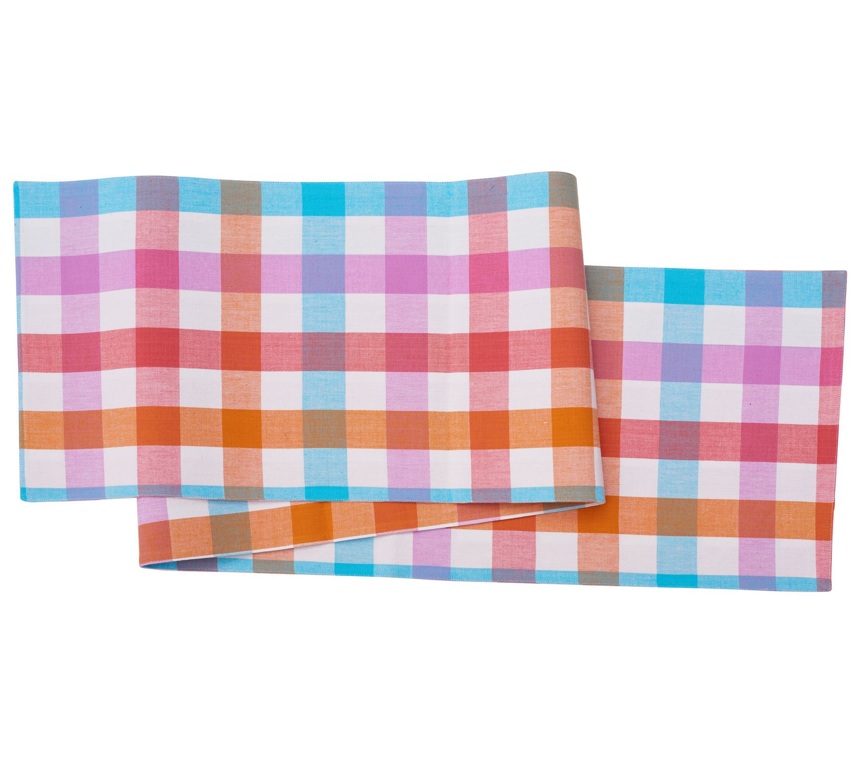 Cabana Plaid Gingham Check Table Runner by Vale rie