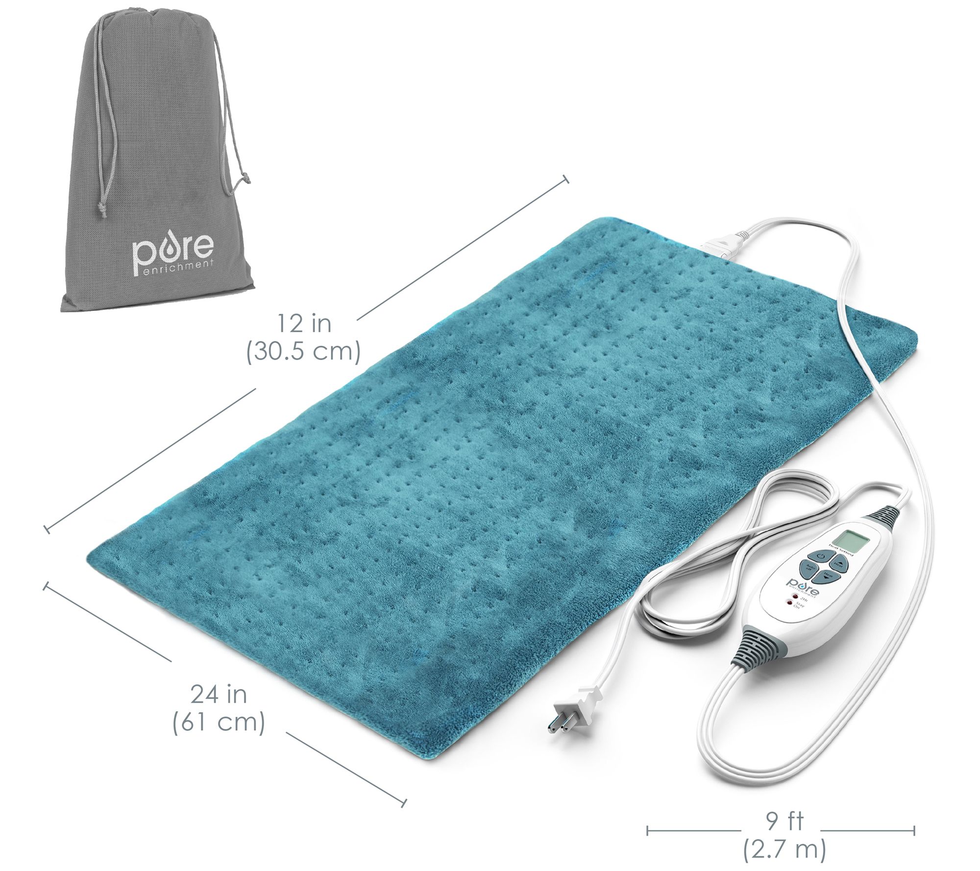 Pure Enrichment King Size Heating Pad - Qvc.com