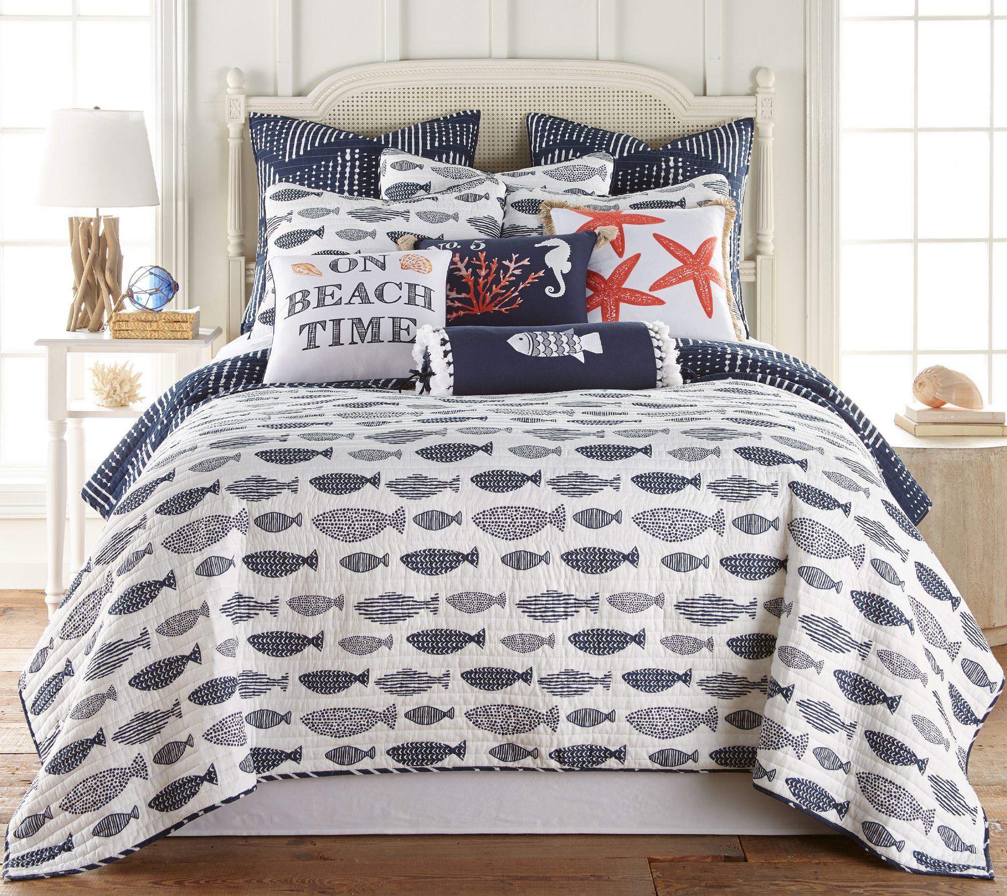 Levtex Home Bakio 3-Piece Coastal King/Cal King Quilt Set