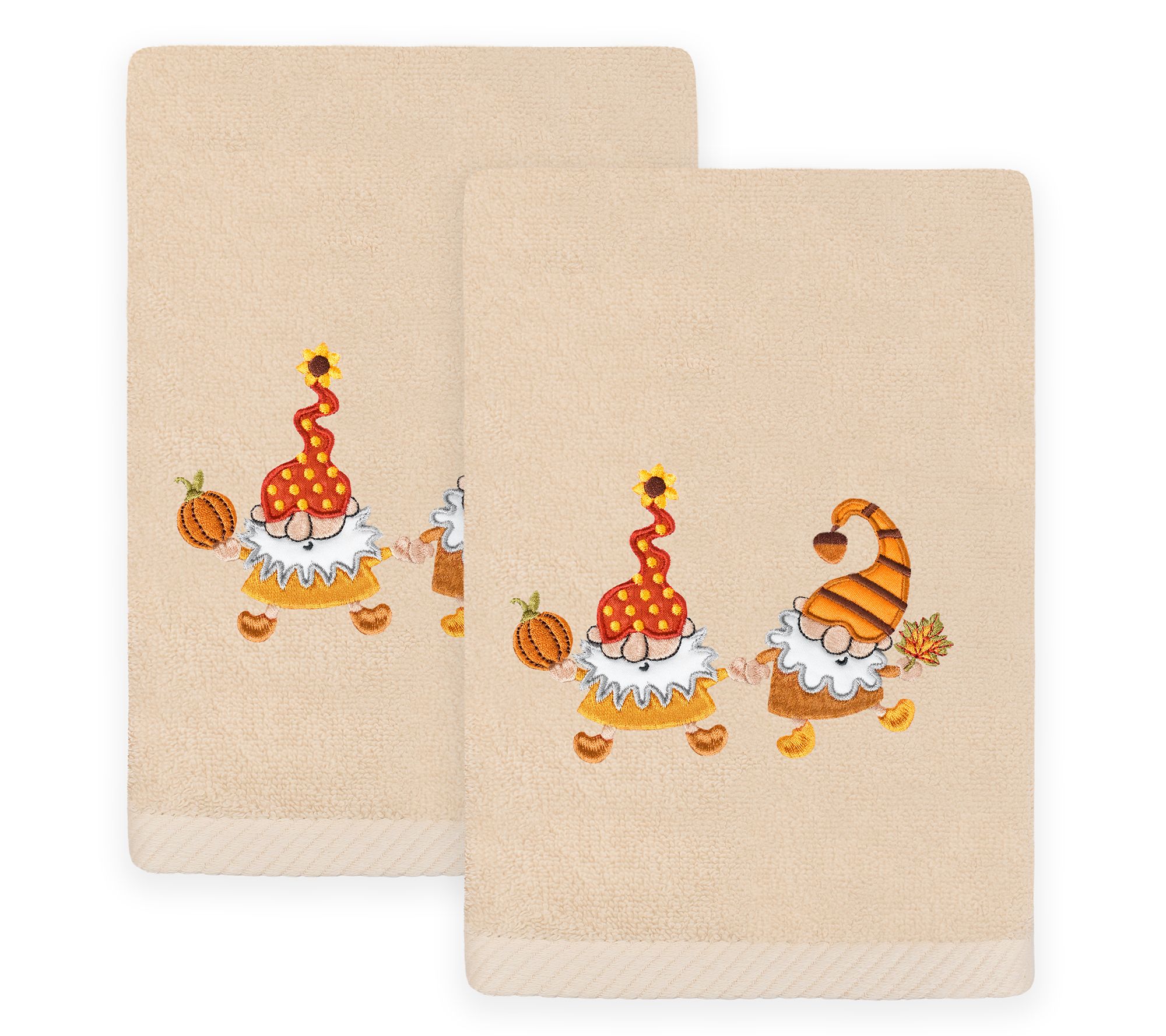 Linum Home Textiles Autumn Gnomes - EmbroideredLuxury Towels