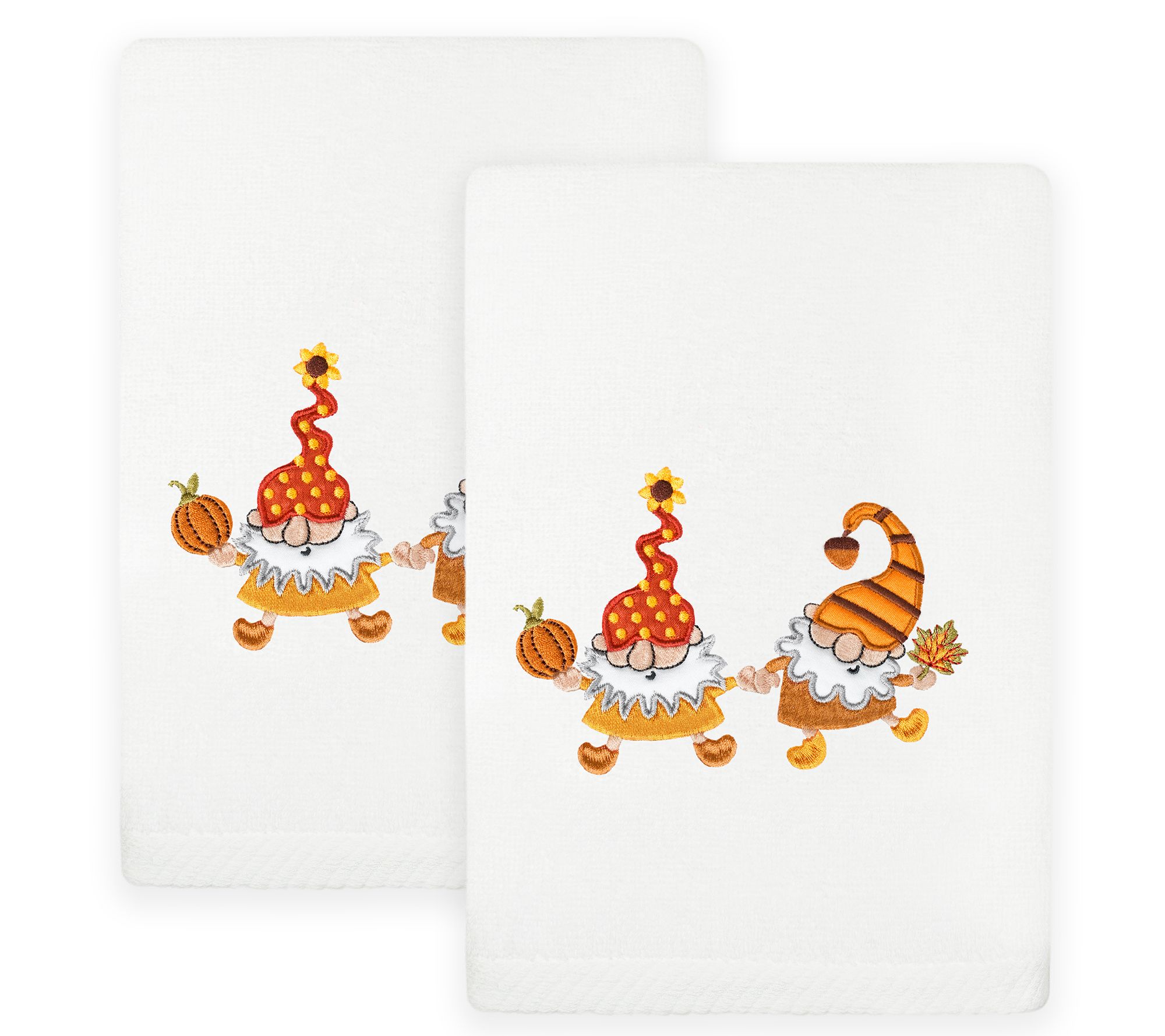 Linum Home Textiles Autumn Gnomes - EmbroideredLuxury Towels
