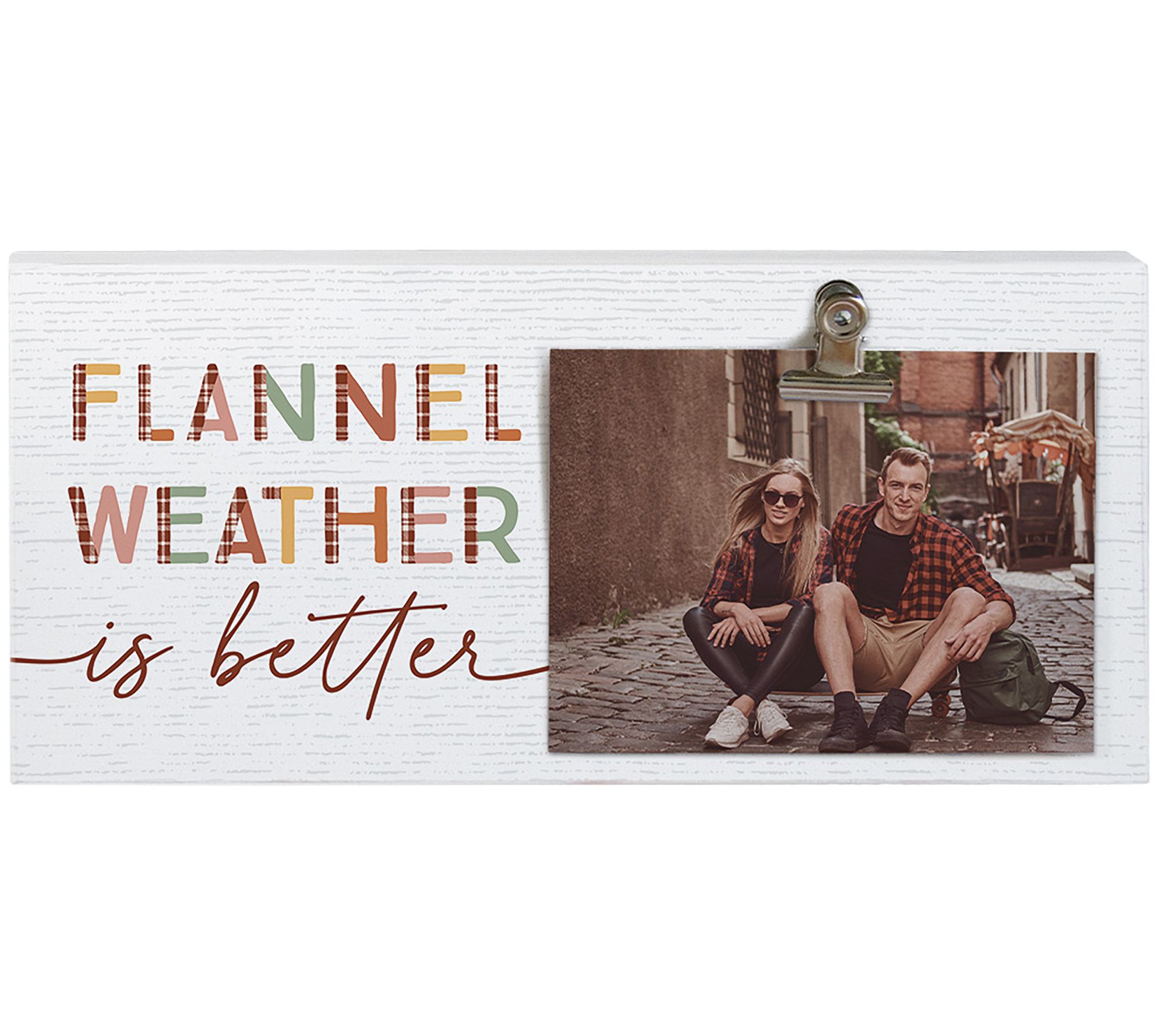Sincere Surroundings 12" Flannel Weather Picture Clip