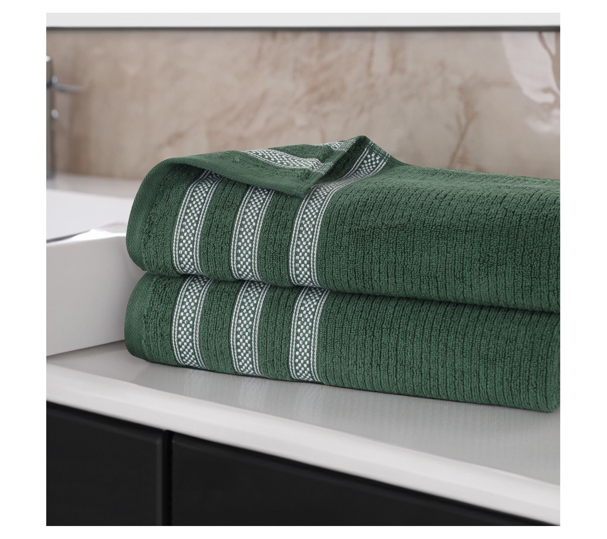 Supreme Egyptian Pure Cotton Bath Towel Set, 3 Large Bath Towels, 500 GSM  (Navy)