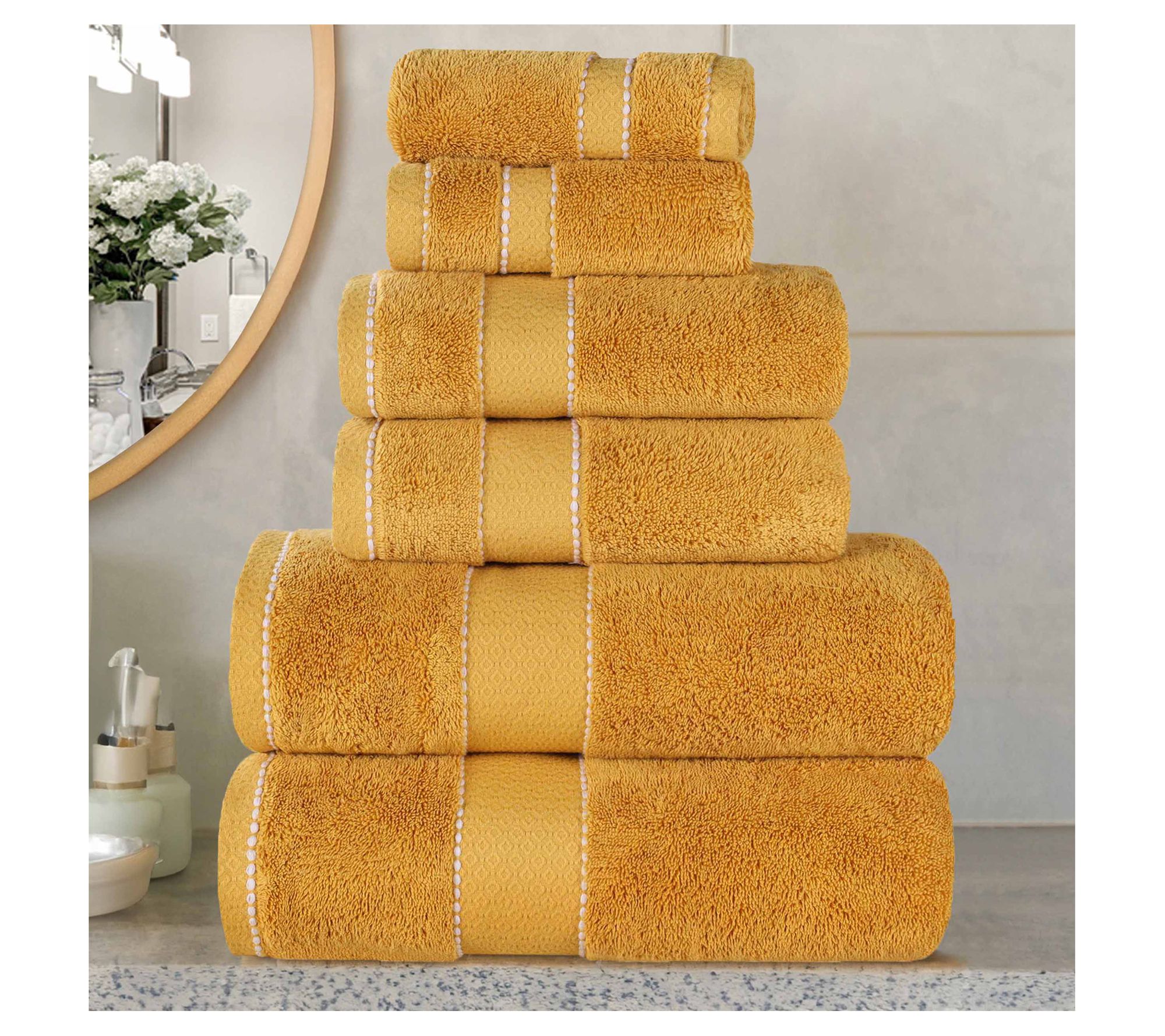Superior Niles Egyptian Giza Cotton Ultra-Plush6-PC Towel Set