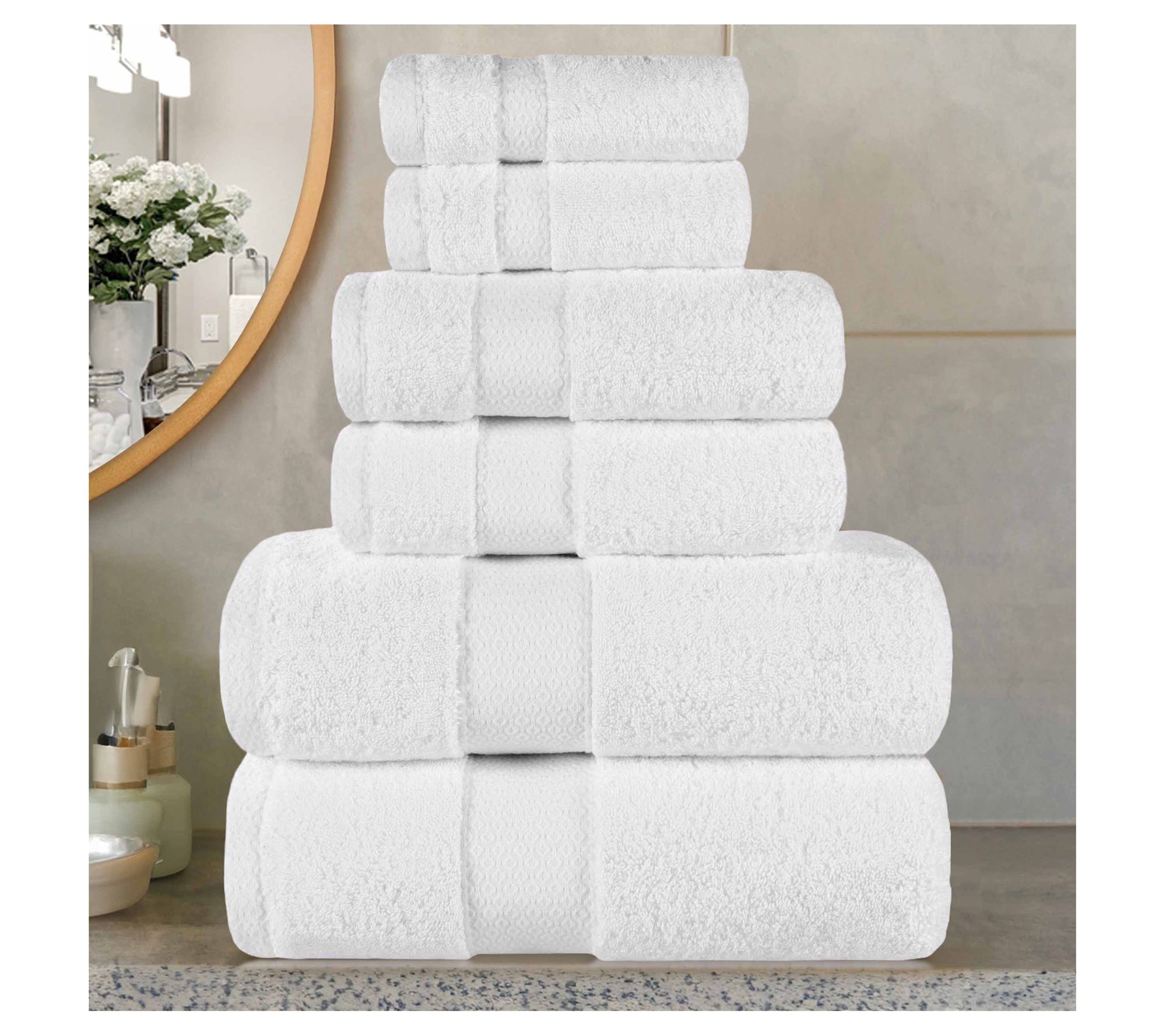 Superior Niles Egyptian Giza Cotton Ultra-Plush6-PC Towel Set