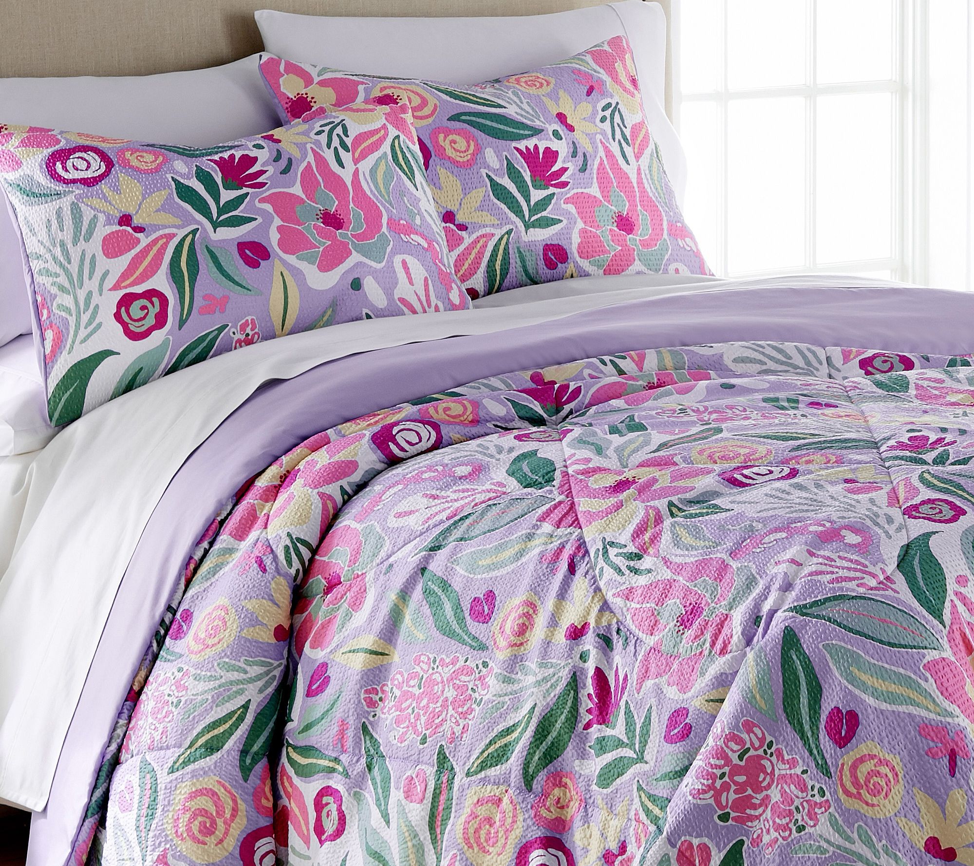 Shavel Home King Seersucker Comforter Set