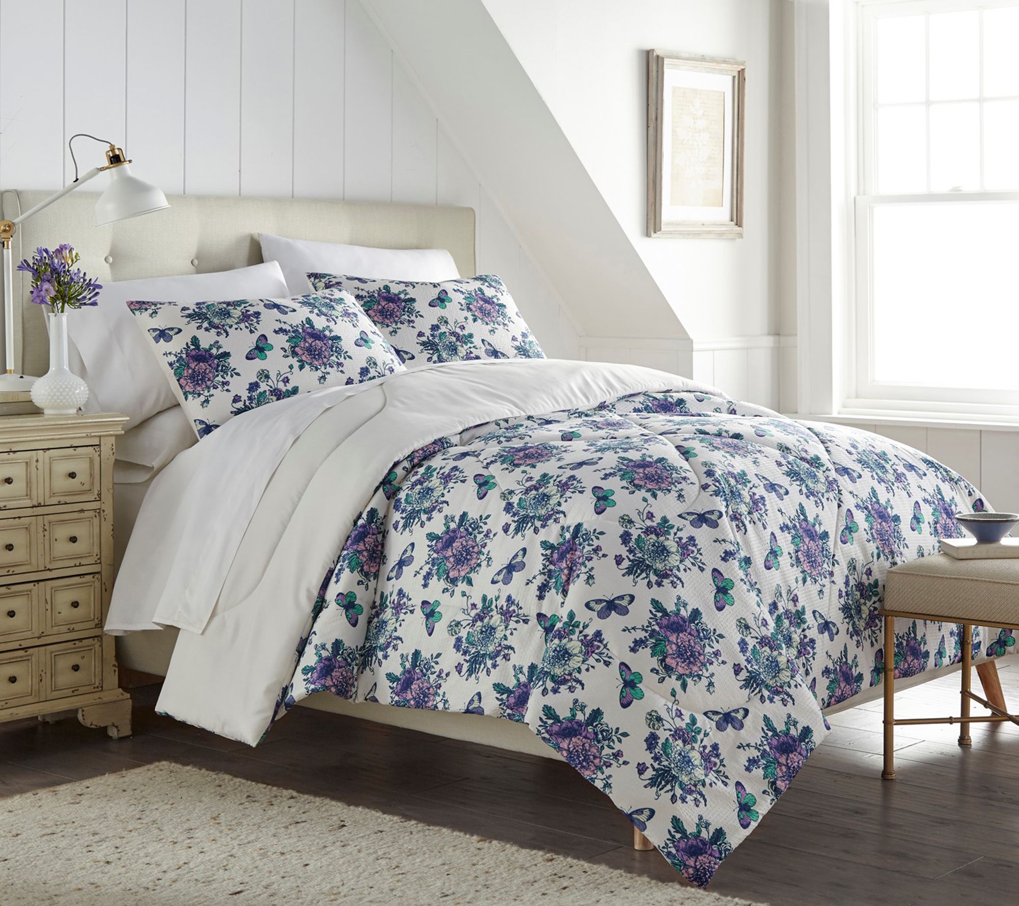 Shavel Home King Seersucker Comforter Set