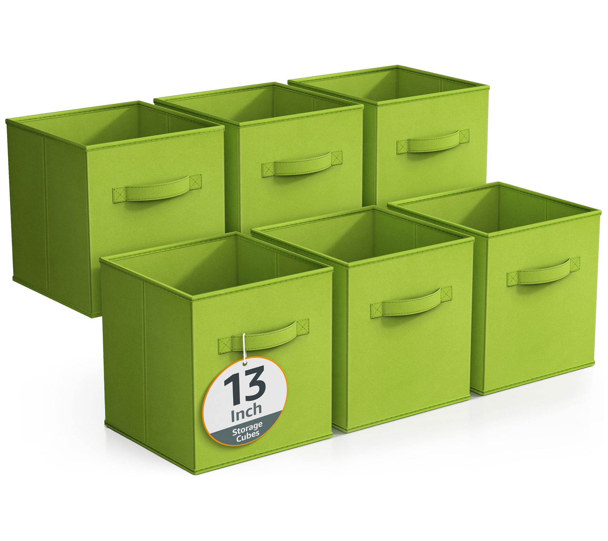 Sorbus 6 Pack 13 Inch Foldable Fabric Storage C ubes