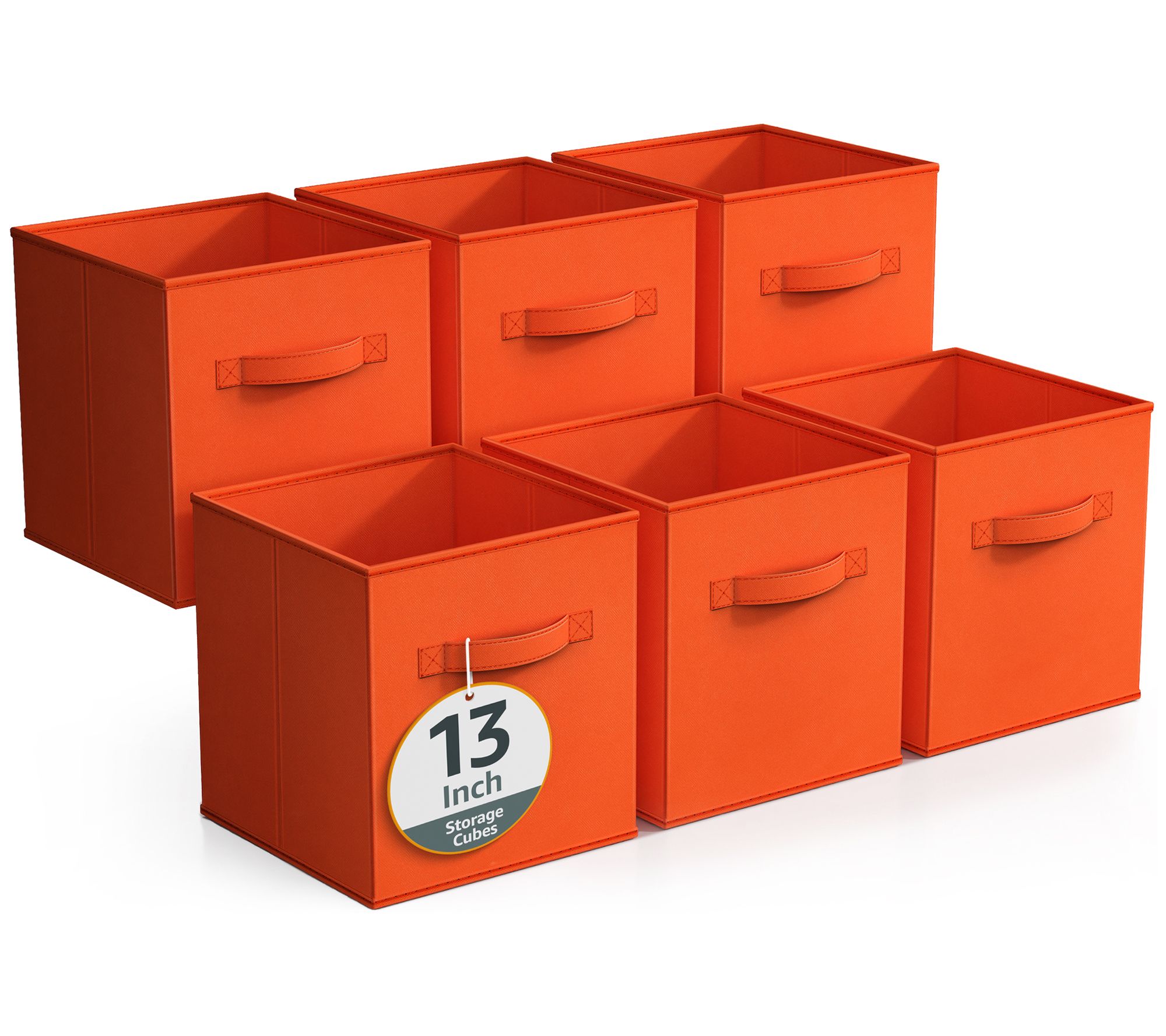 Sorbus 6 Pack 13 Inch Foldable Fabric Storage Cubes