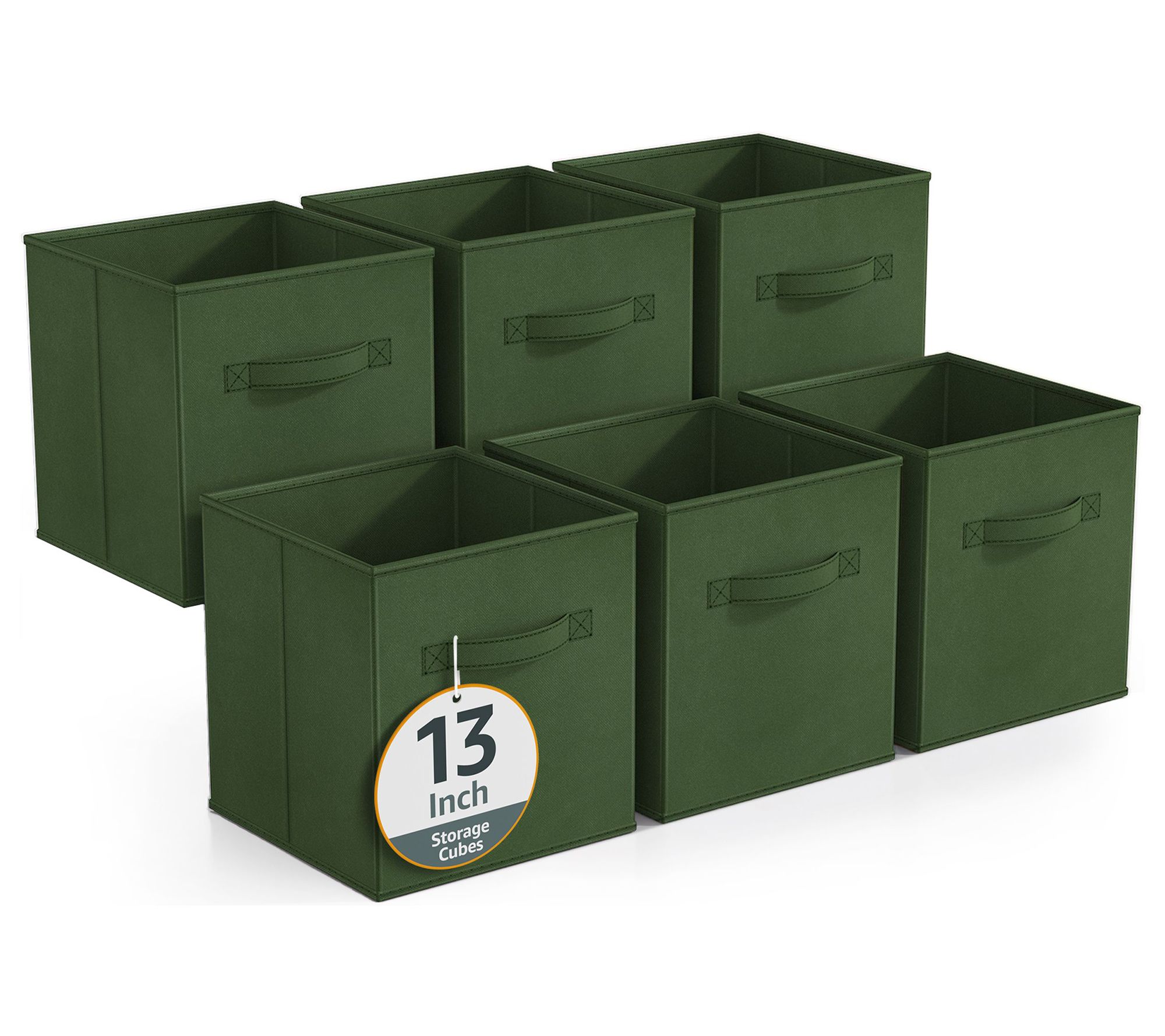 Sorbus 6 Pack 13 Inch Foldable Fabric Storage Cubes