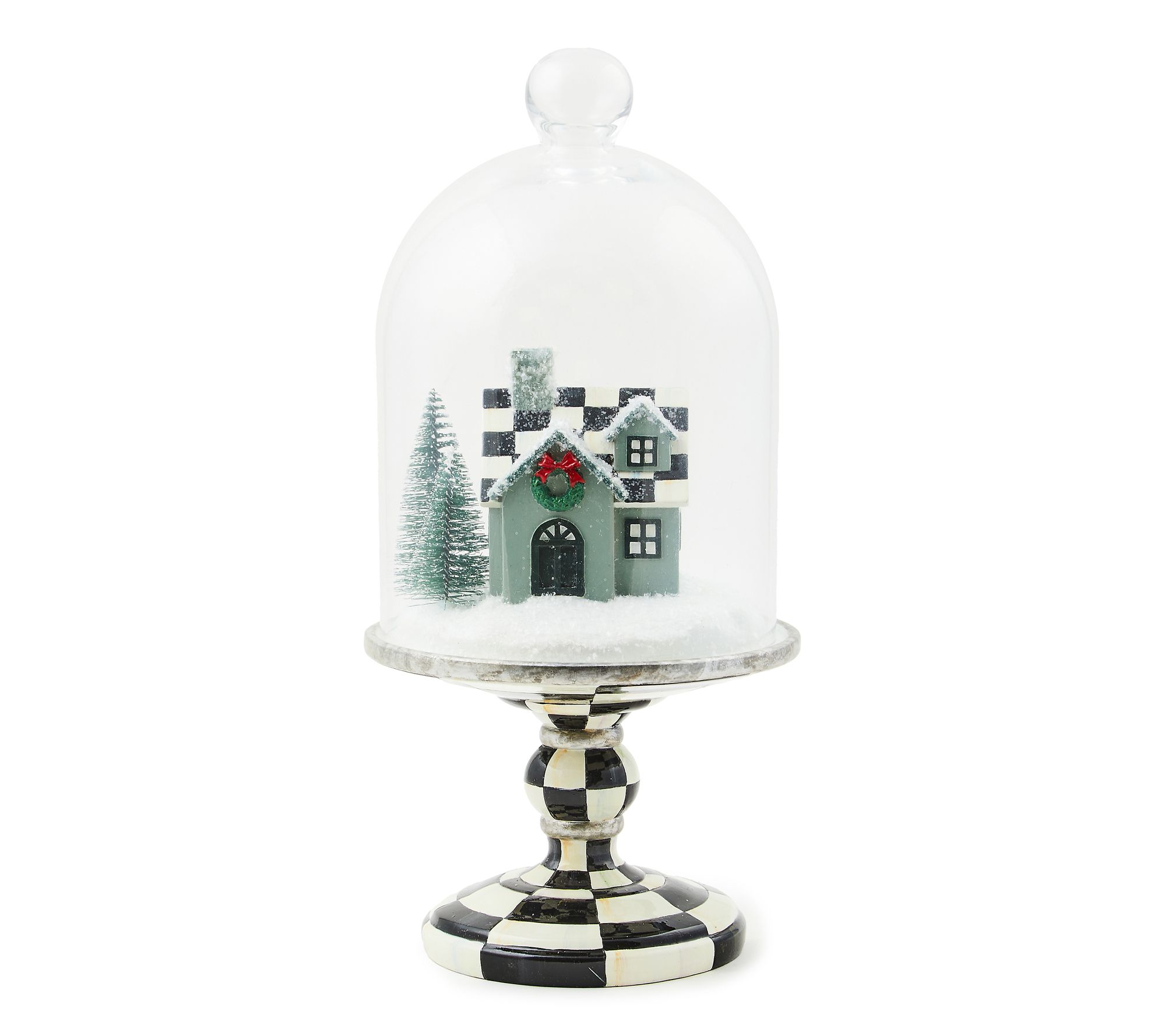 MacKenzie-Childs Farmhouse Holiday House Cloche