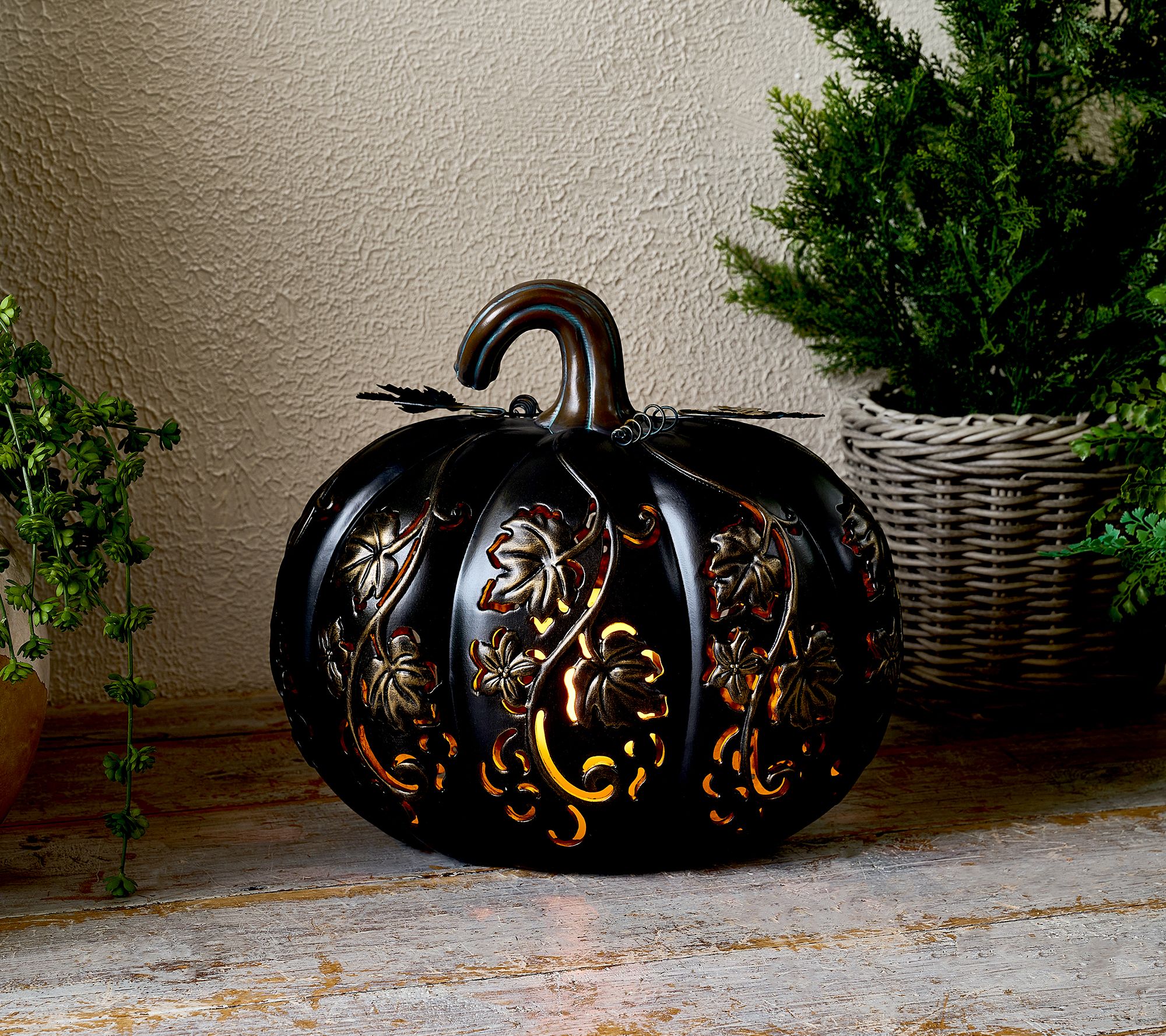 "As Is" Indoor/ Outdoor 14" Illuminated Oversized Pumpkin