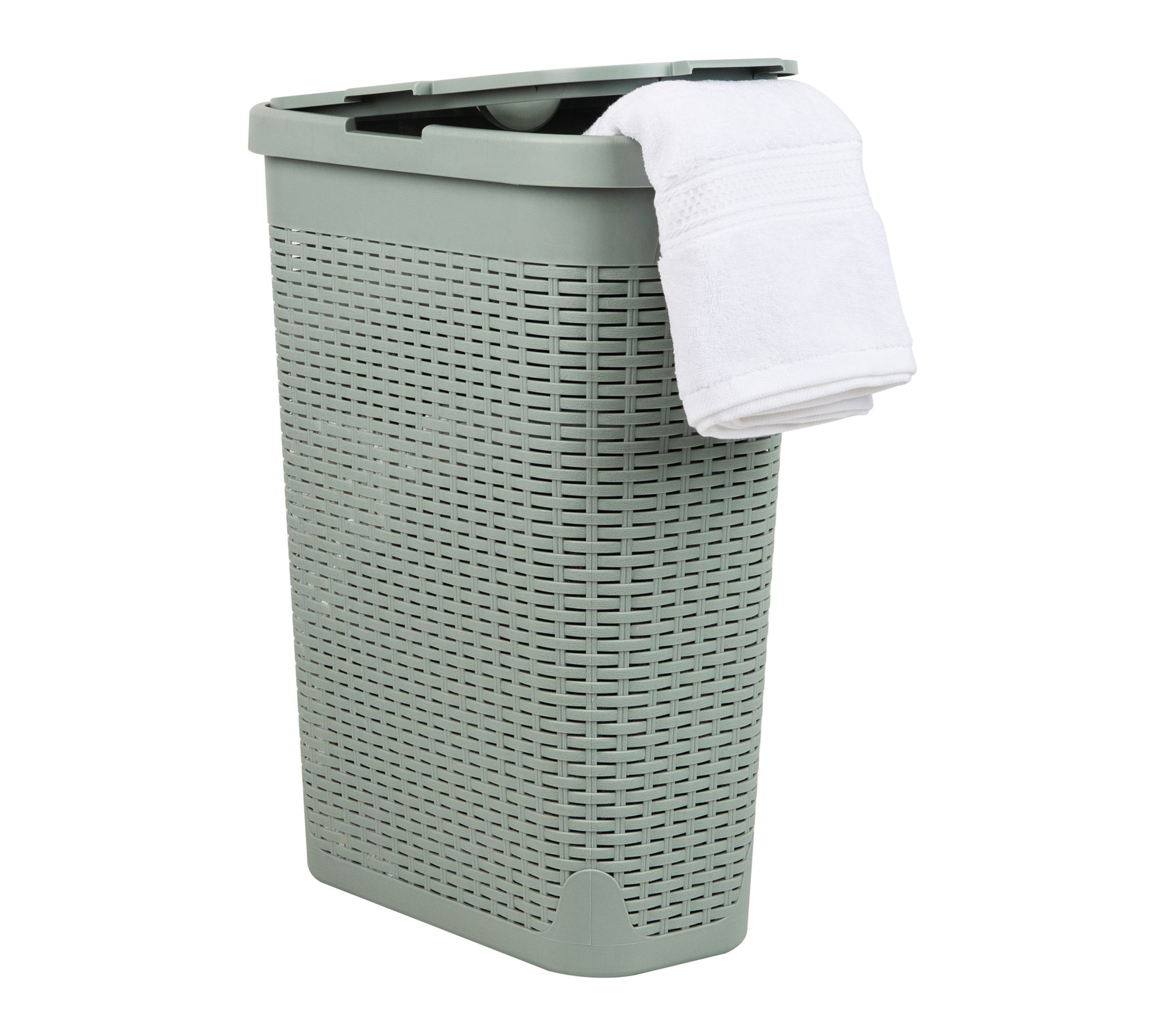 Mind Reader 40L Slim Laundry Hamper with Lid /Clothes Basket