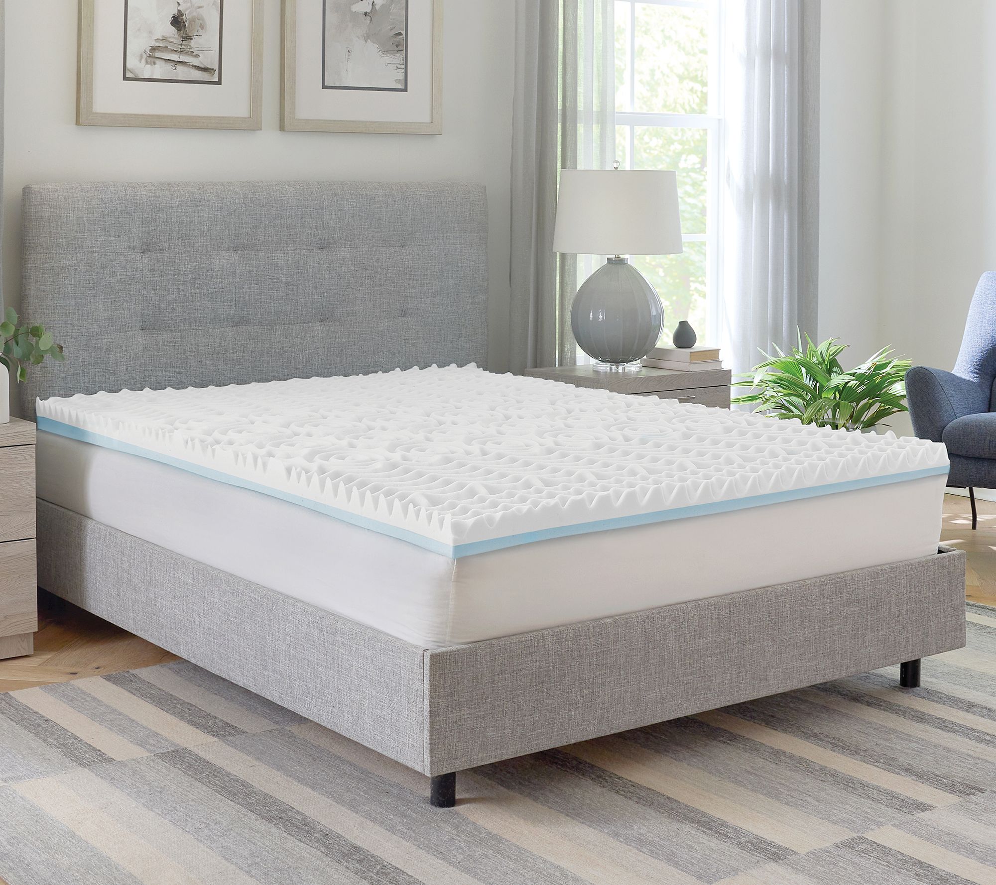 Bodipedic 3" Reversible Memory Foam Mattress Topper, Twin XL