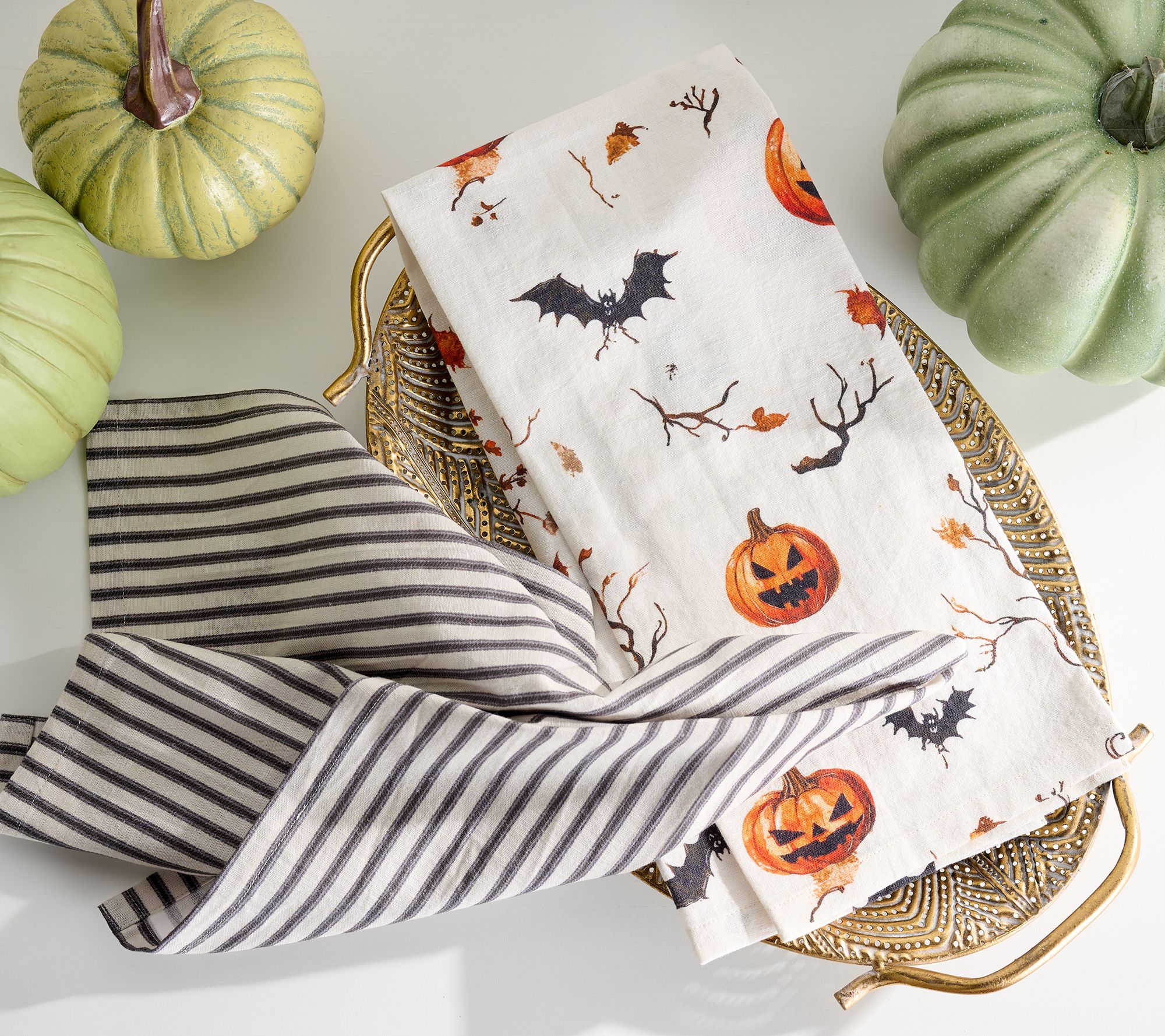 Cozy Cottage by Liz Marie Halloween Tea Towel Set