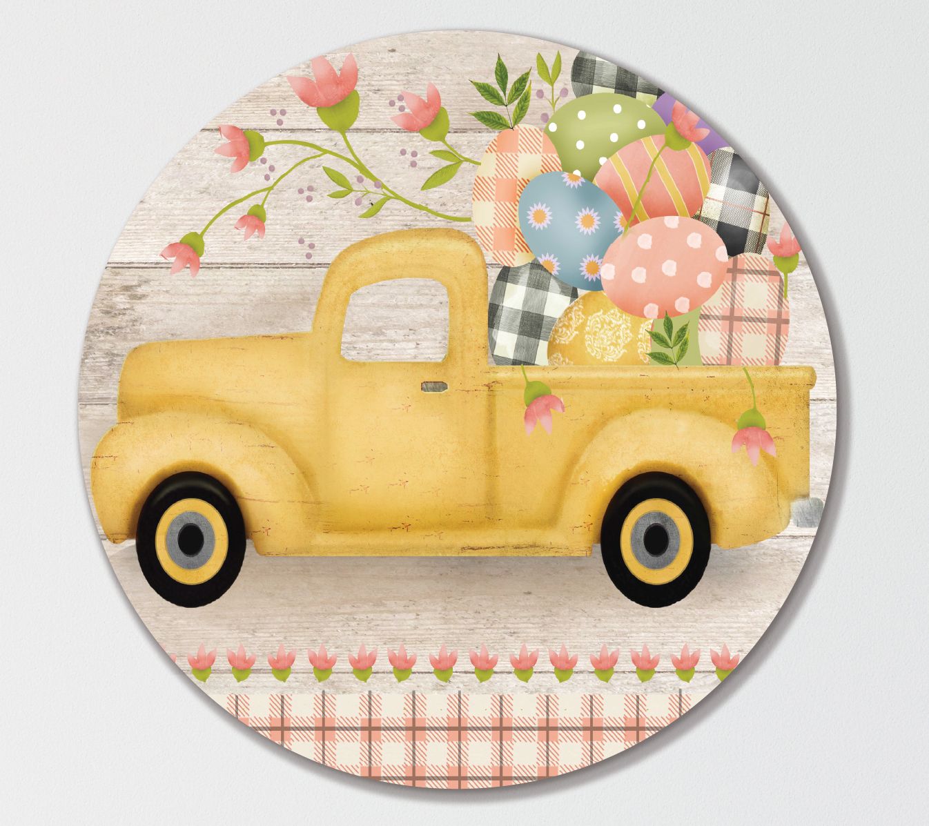 Courtside Market Truck Easter 15x15 Circular Artboard