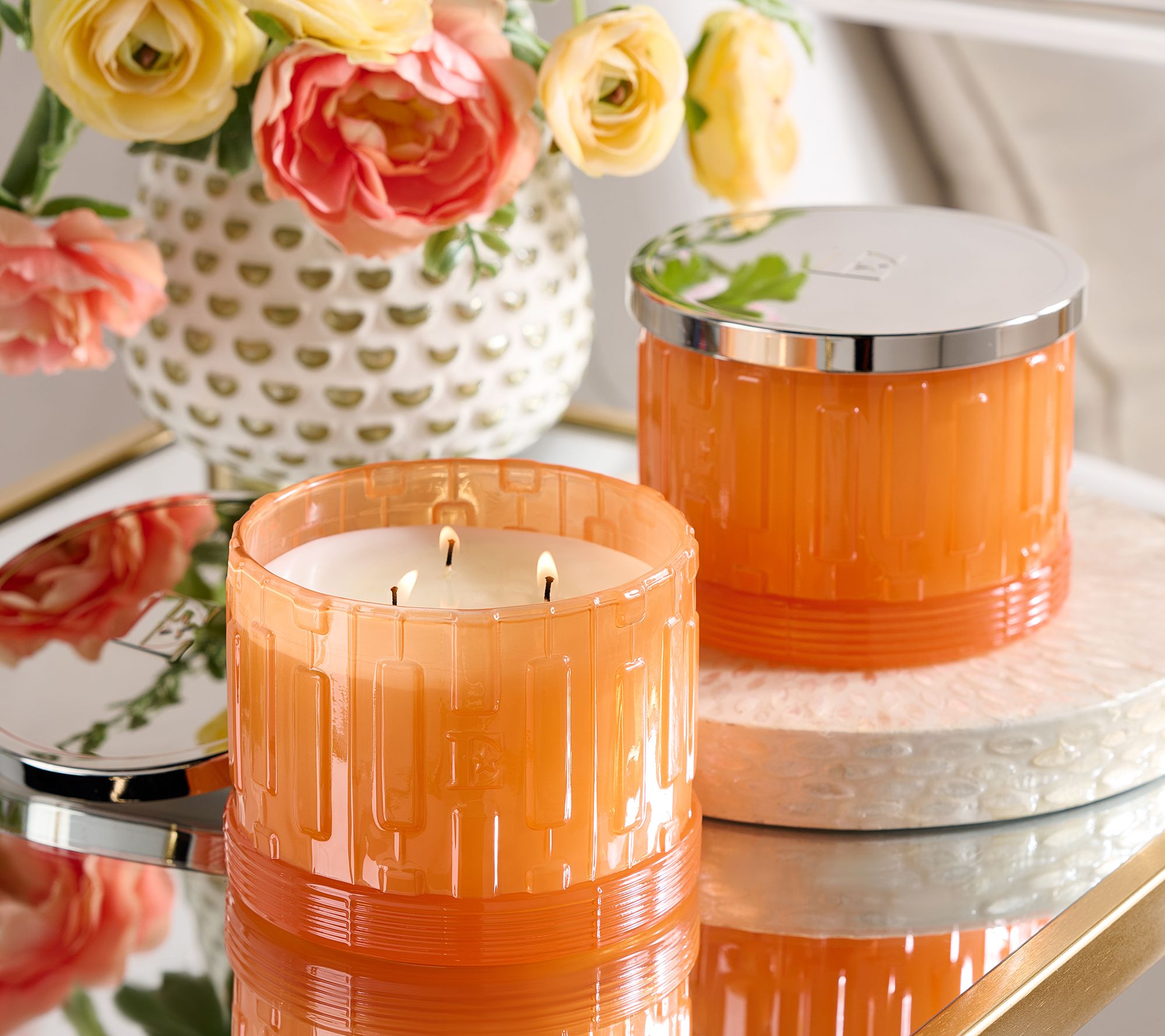 Elton John x Slatkin + Co. S/2 14oz Mandarine Cypress Candles