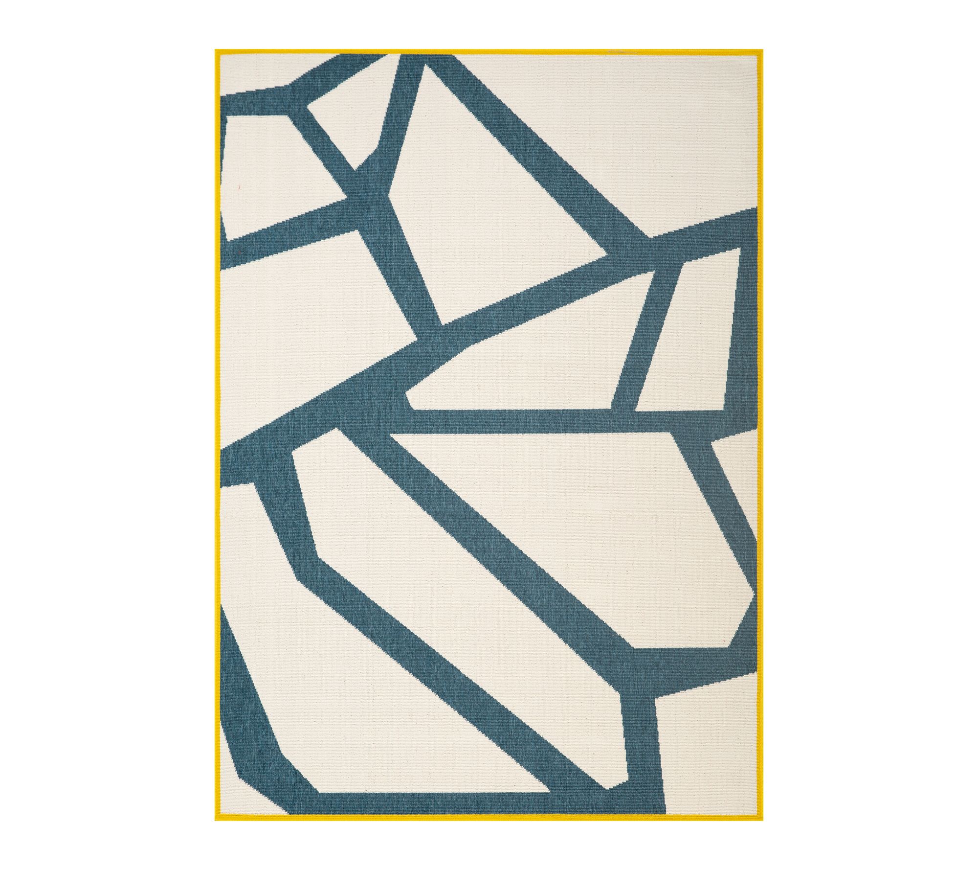 Ox Bay Abstract Modern Polypropylene Outdoor Area Rug, 5' x 7'