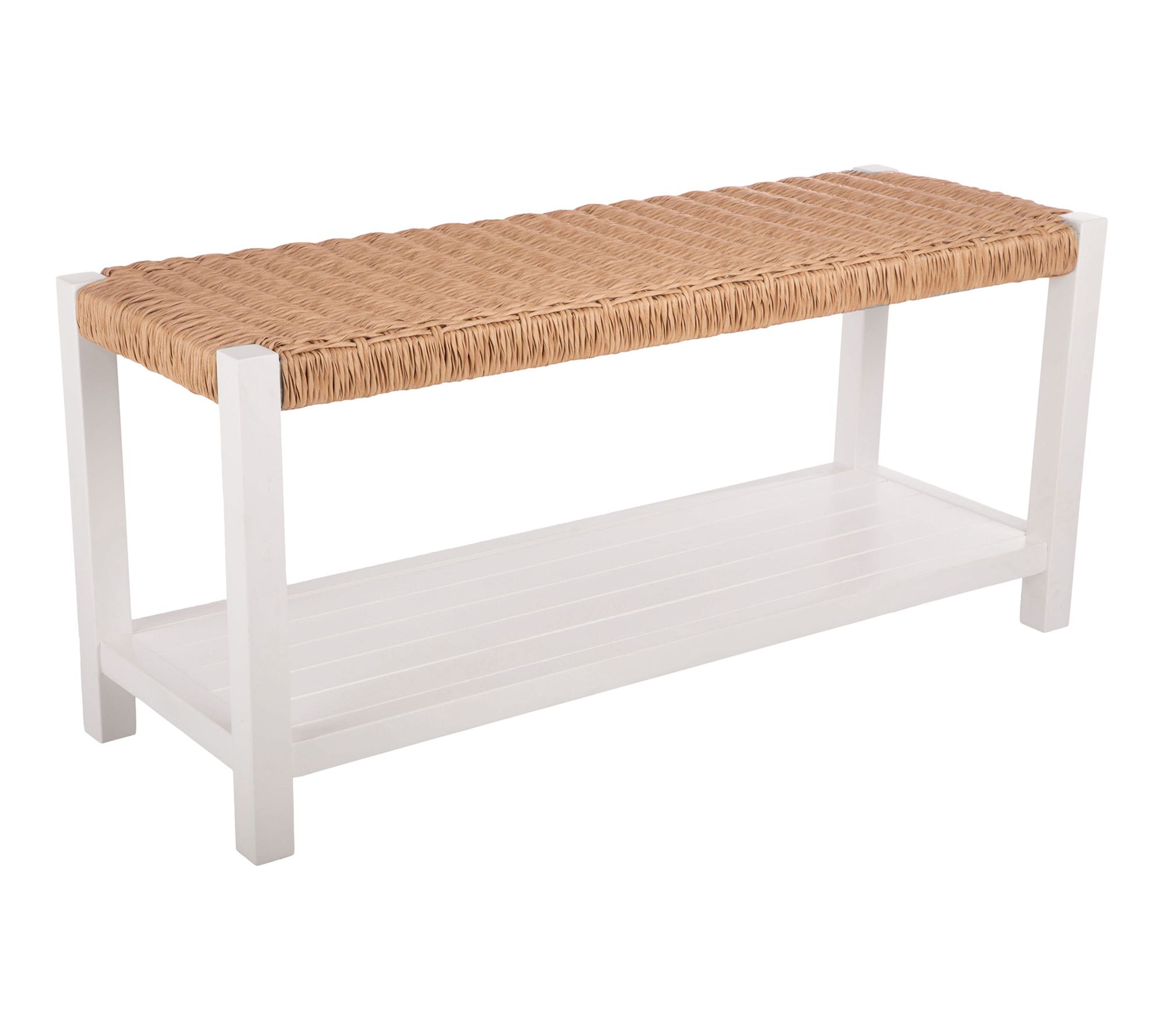 Alaterre Furniture Newport 40" Bench Woven RopeSeat