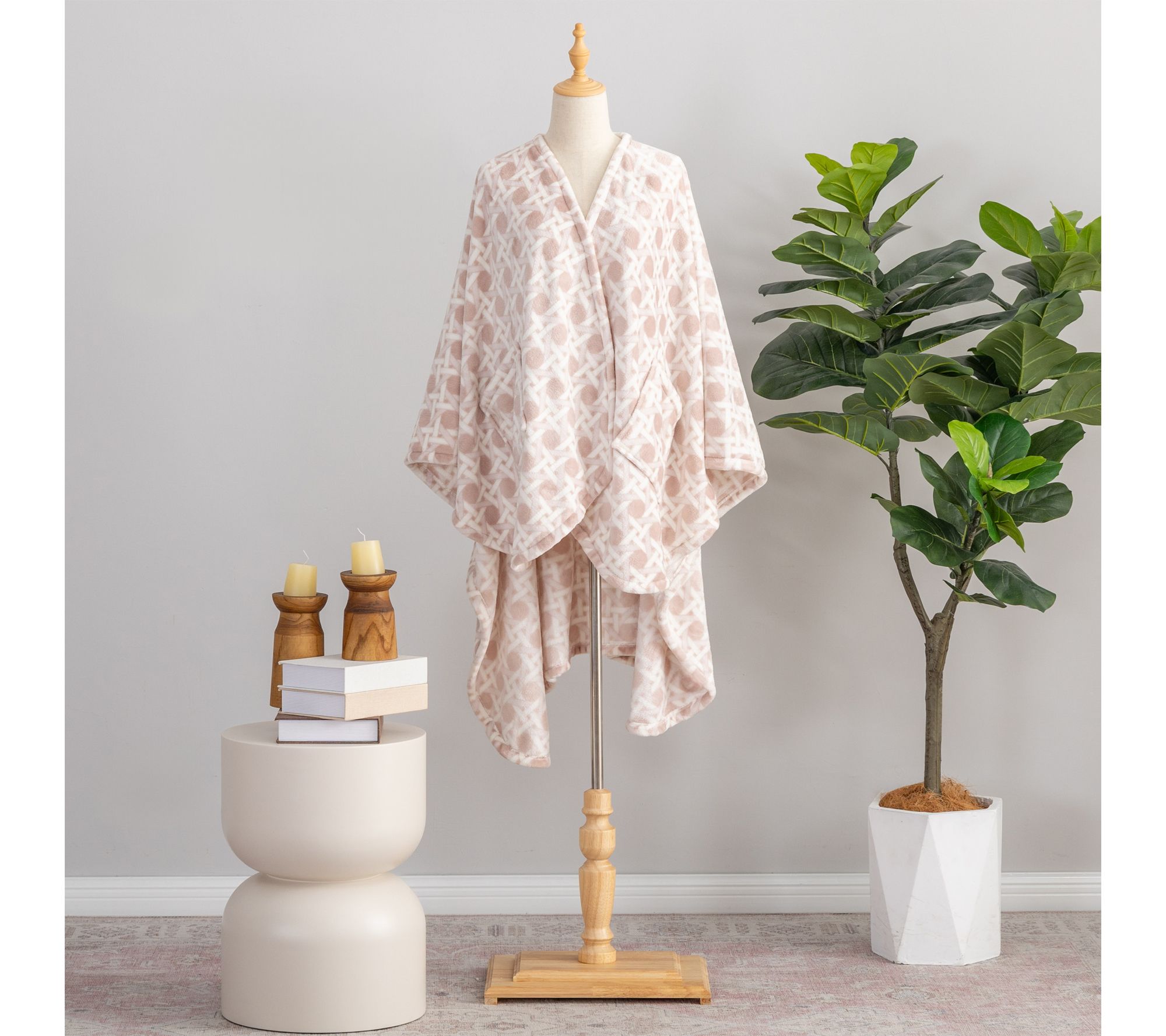 "As Is" Berkshire Velvetsoft Wearable Plush Blanket