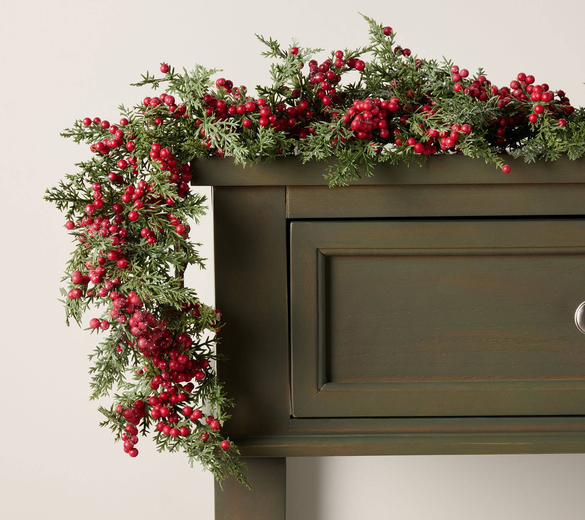 24" Berry and Cedar Garland by Valerie
