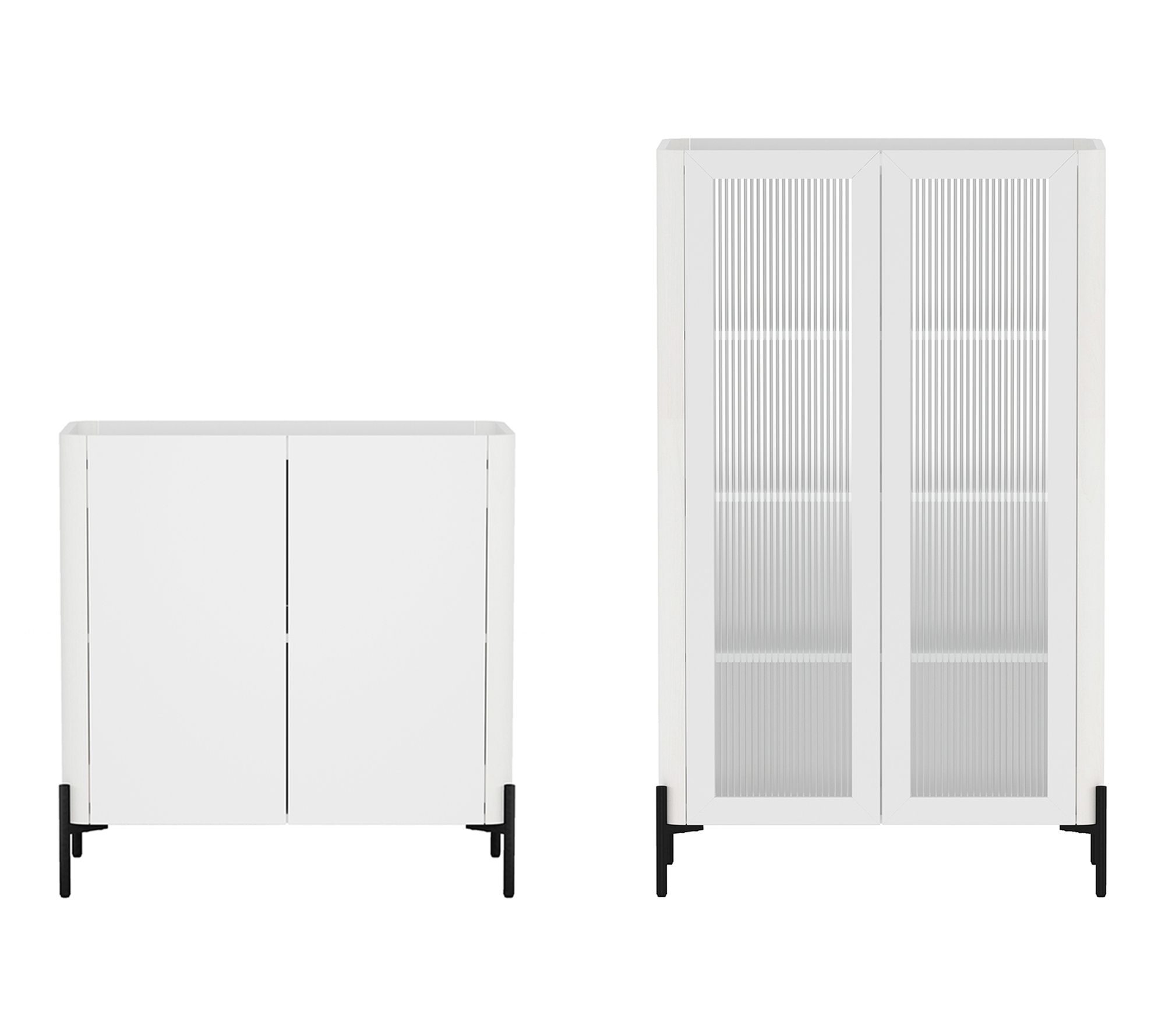 Manhattan Comfort Abbey 2-Piece Accent StorageCabinets