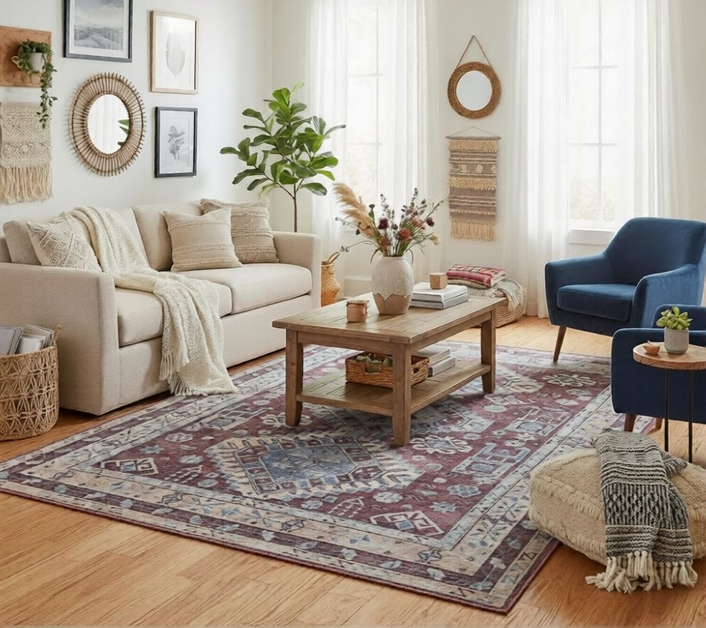 Amer Rugs Alaska Vintage Medallion Area Rug, 9'x 12'