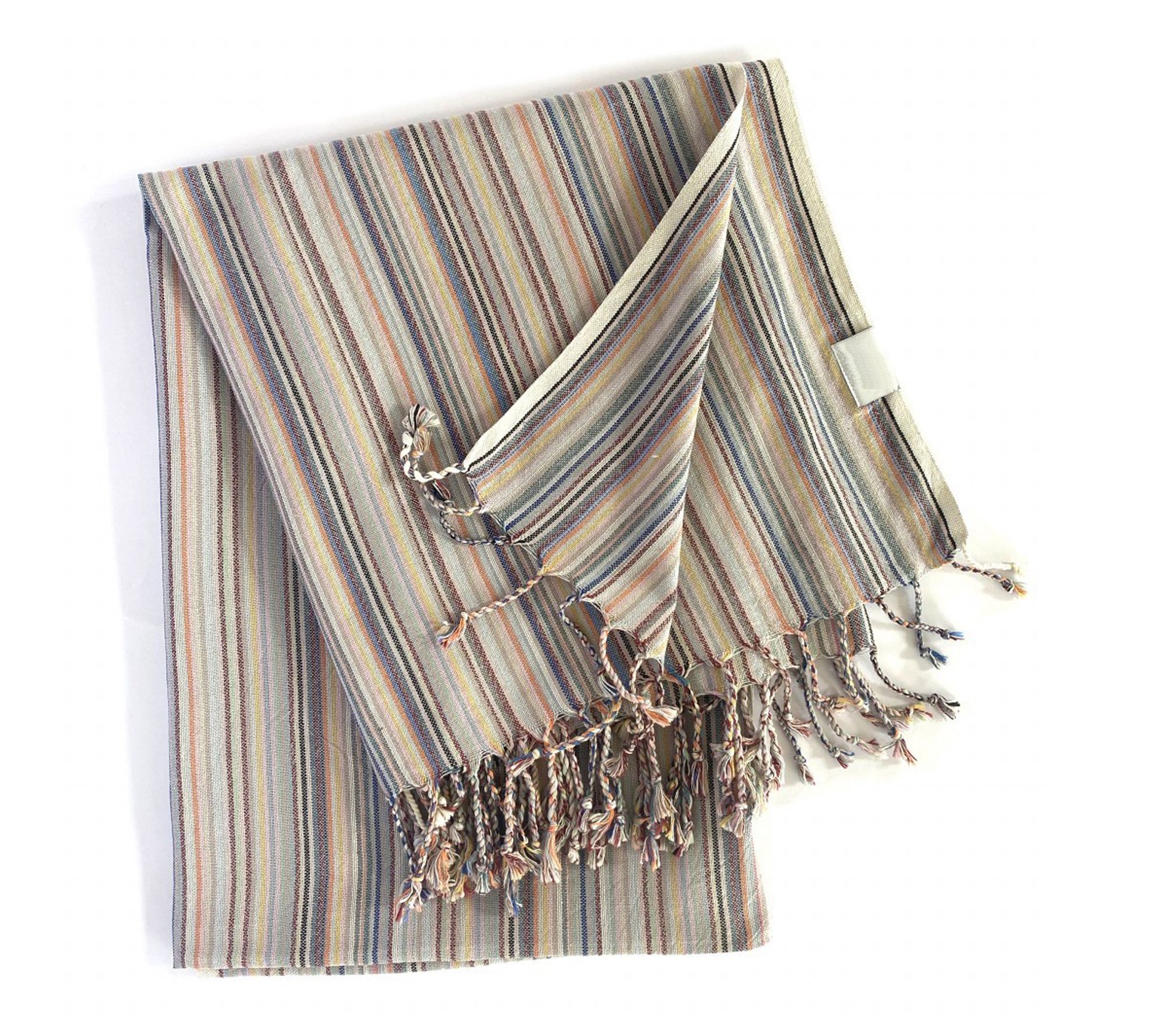 HomeRoots Multi Color Turkish Beach Blanket