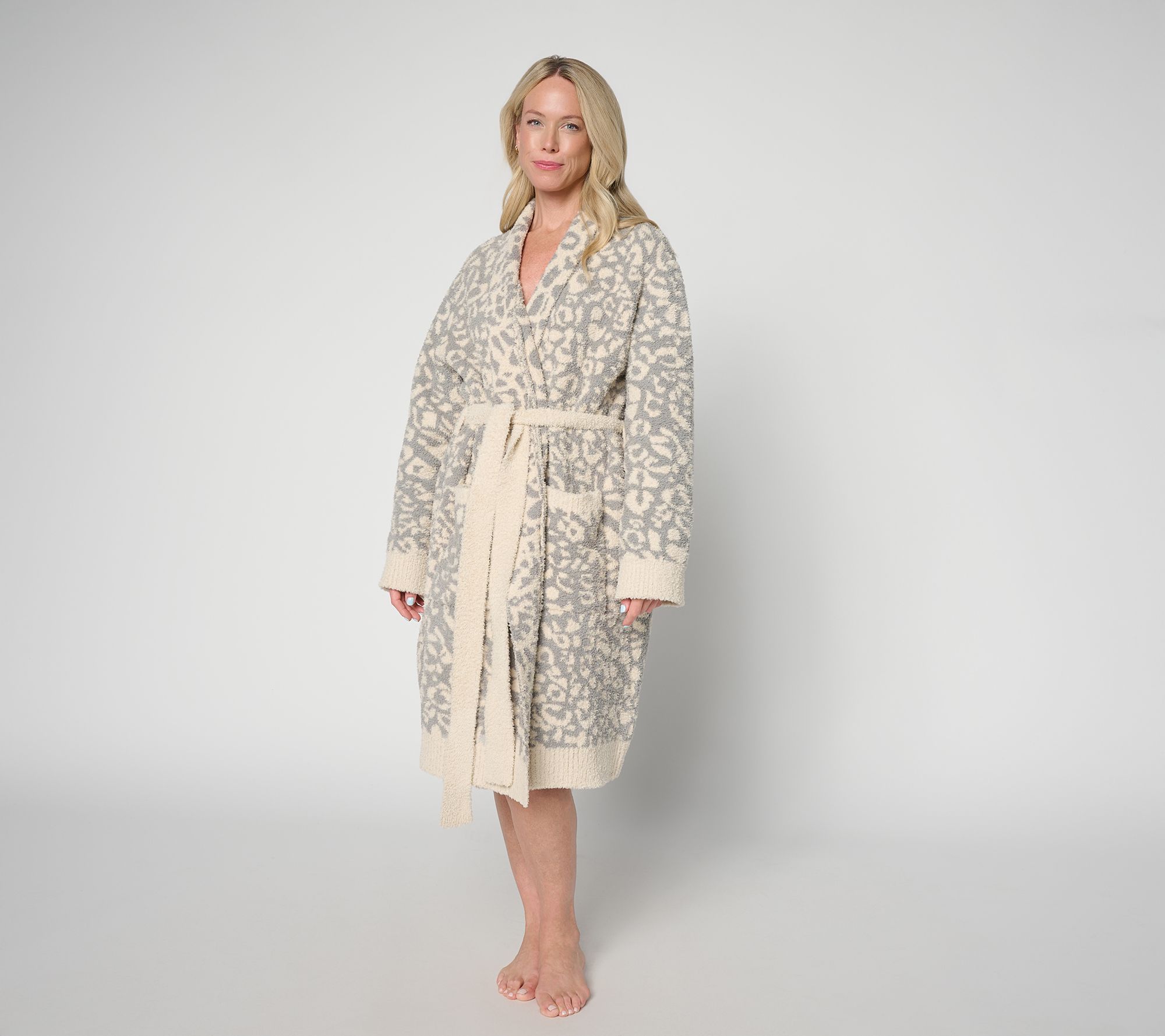 LOGO Home Jacquard Robe with Belt