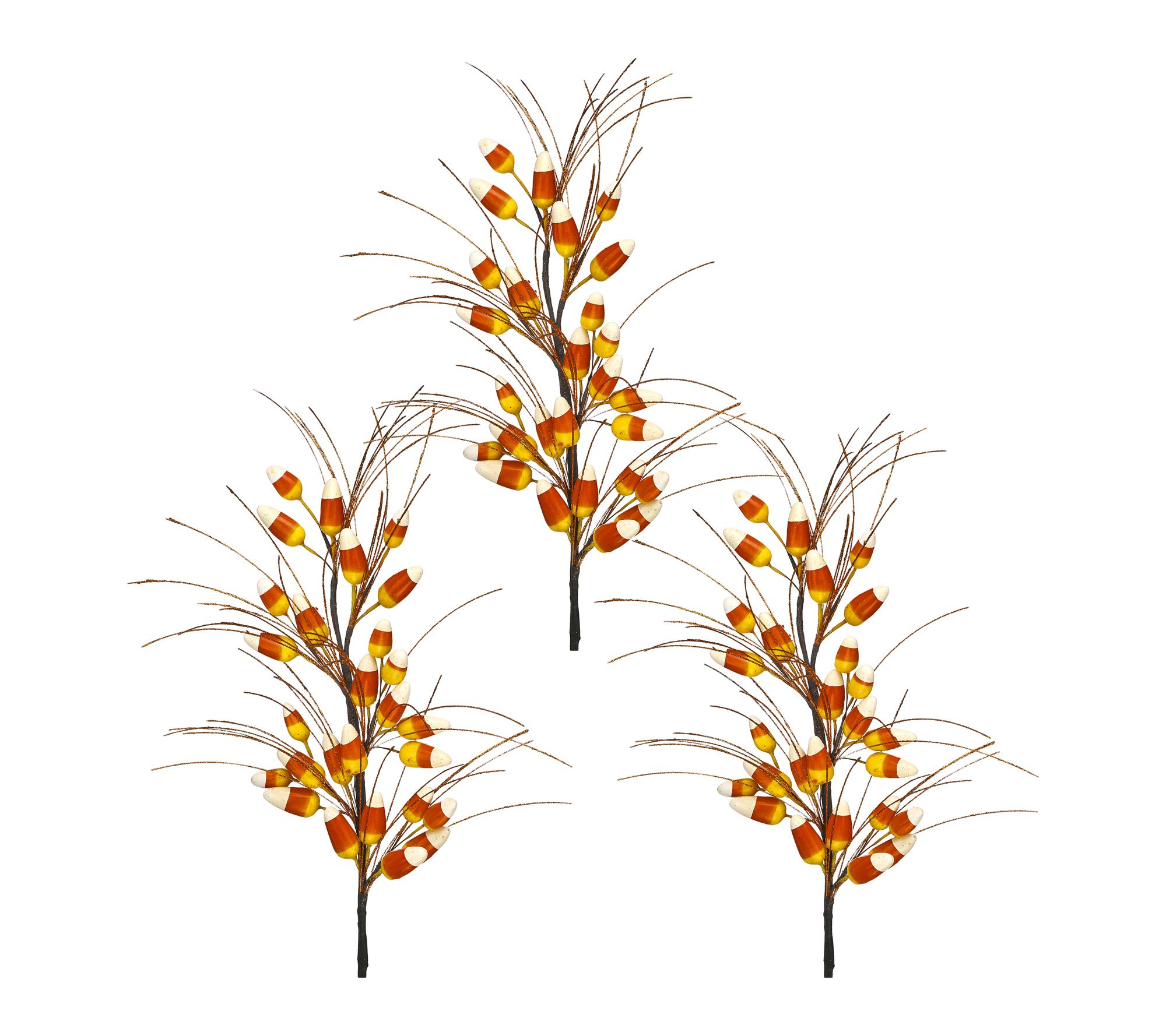 18" Candy Corn Spray Set of 3 by Valerie