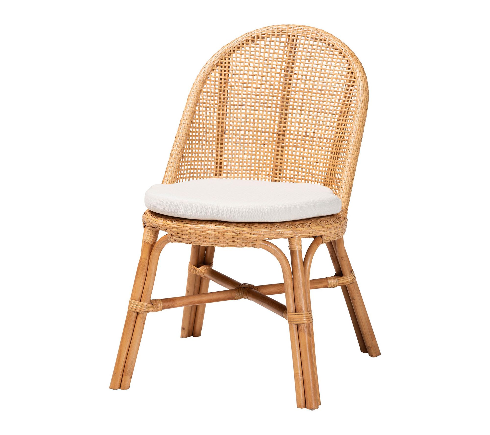 bali & pari Daniela Light Honey Rattan Dining Chair